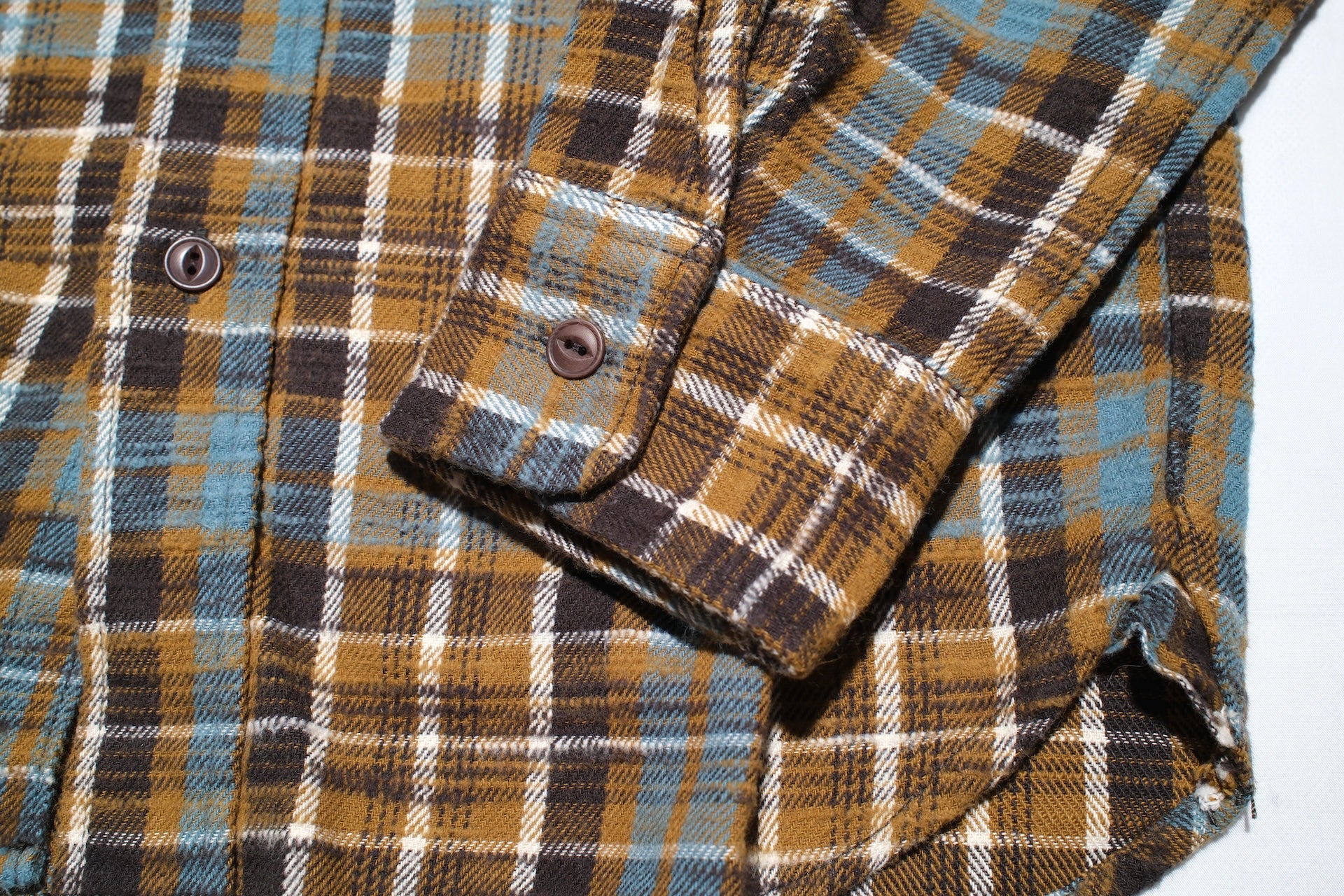 UES 8.8oz Slubby Selvage Flannel Workshirt (Mustard Yellow)