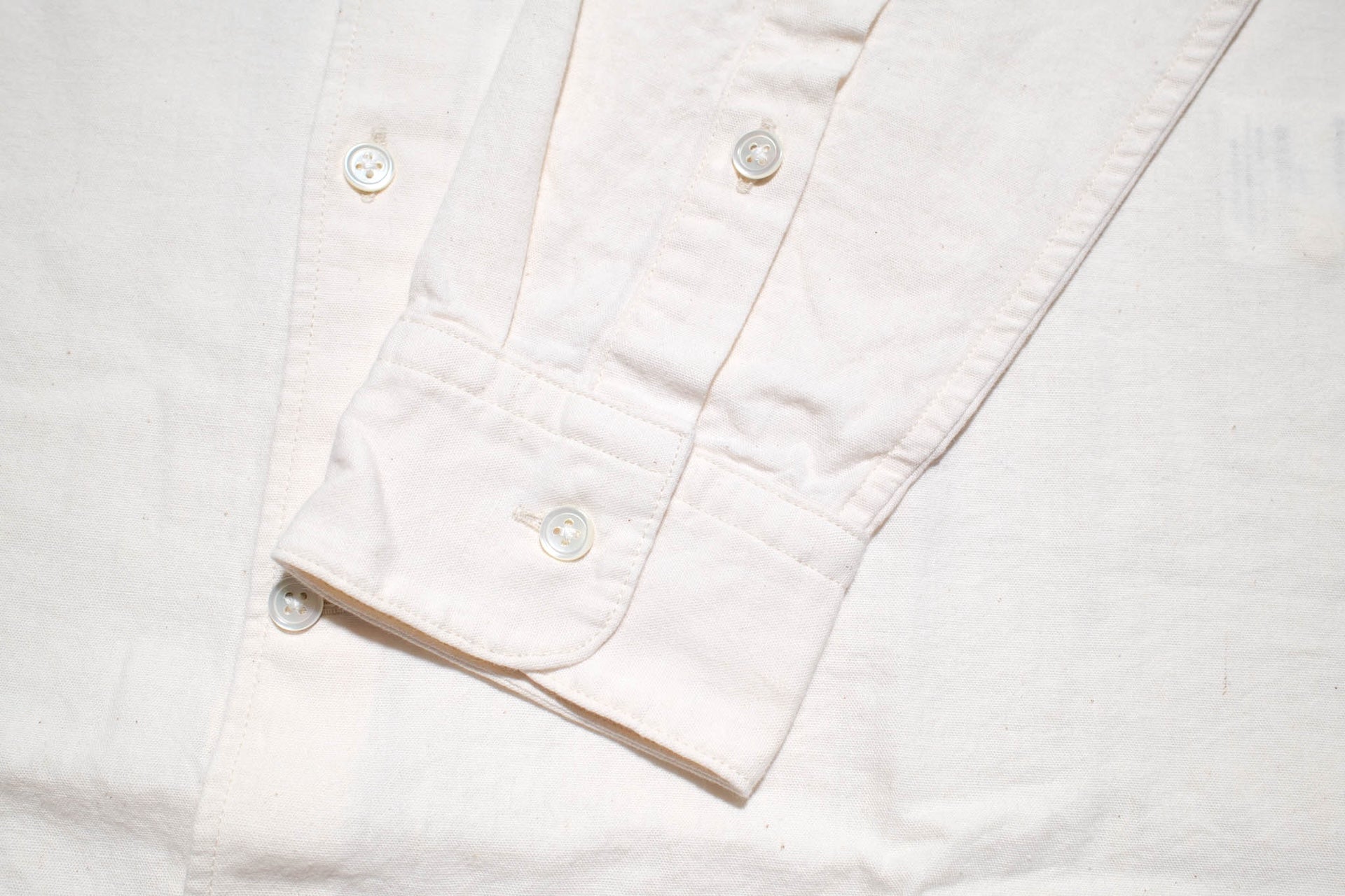 Momotaro 5oz Selvage Chambray Oxford Shirt (Natural)