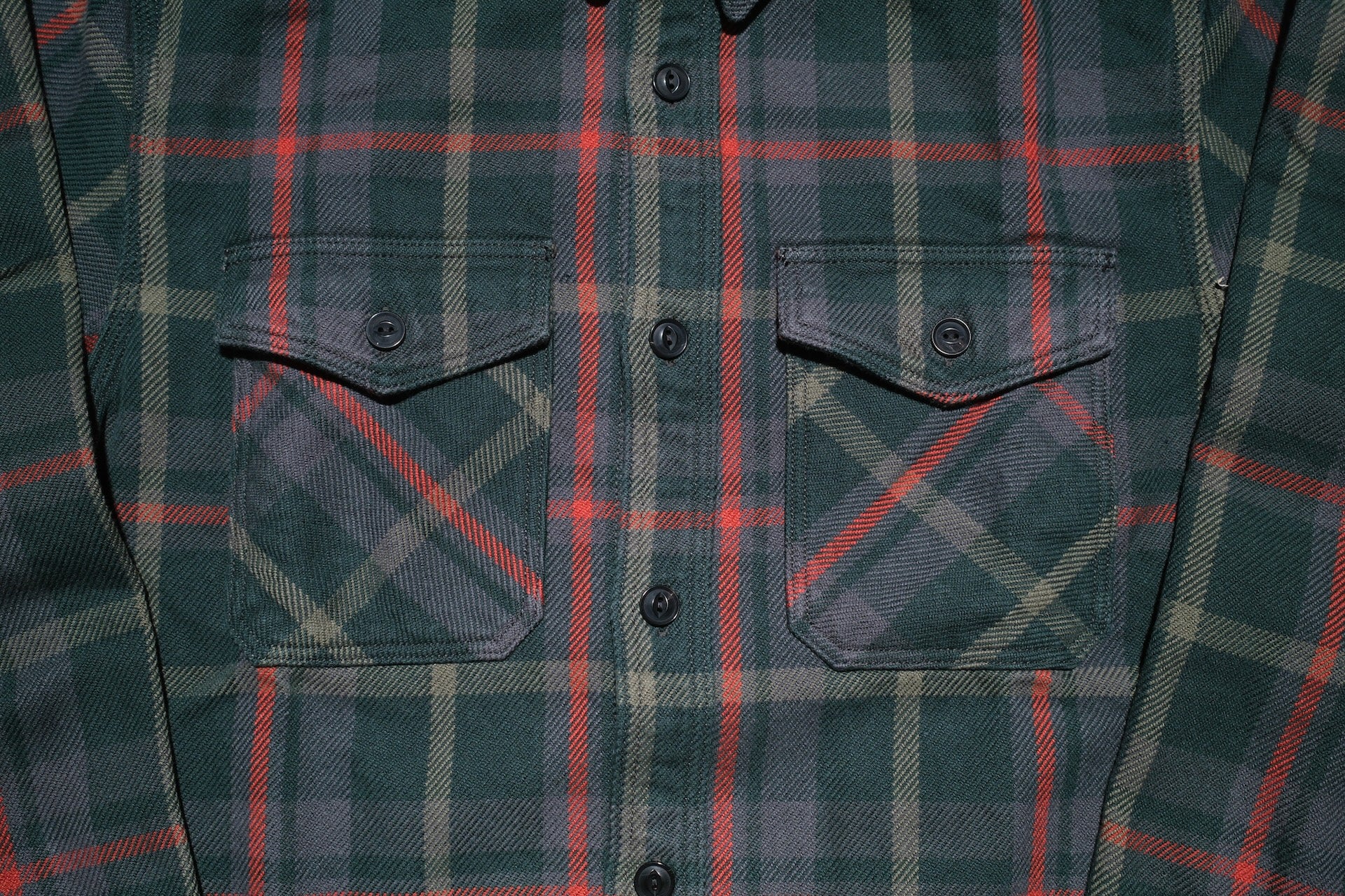 UES 15.5oz Ultra-Heavyweight Flannel Utility Workshirt (Sage Green)