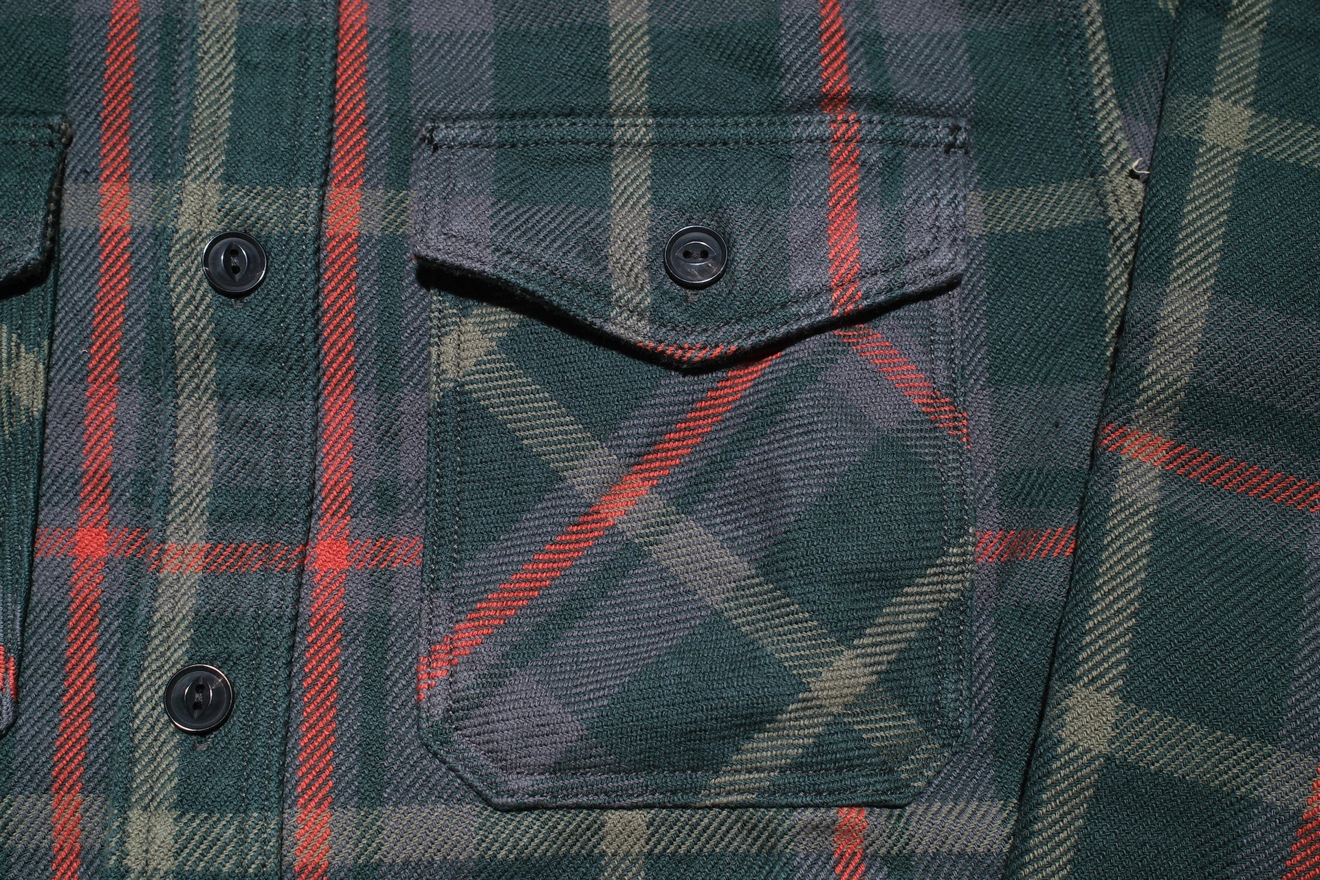 UES 15.5oz Ultra-Heavyweight Flannel Utility Workshirt (Sage Green)