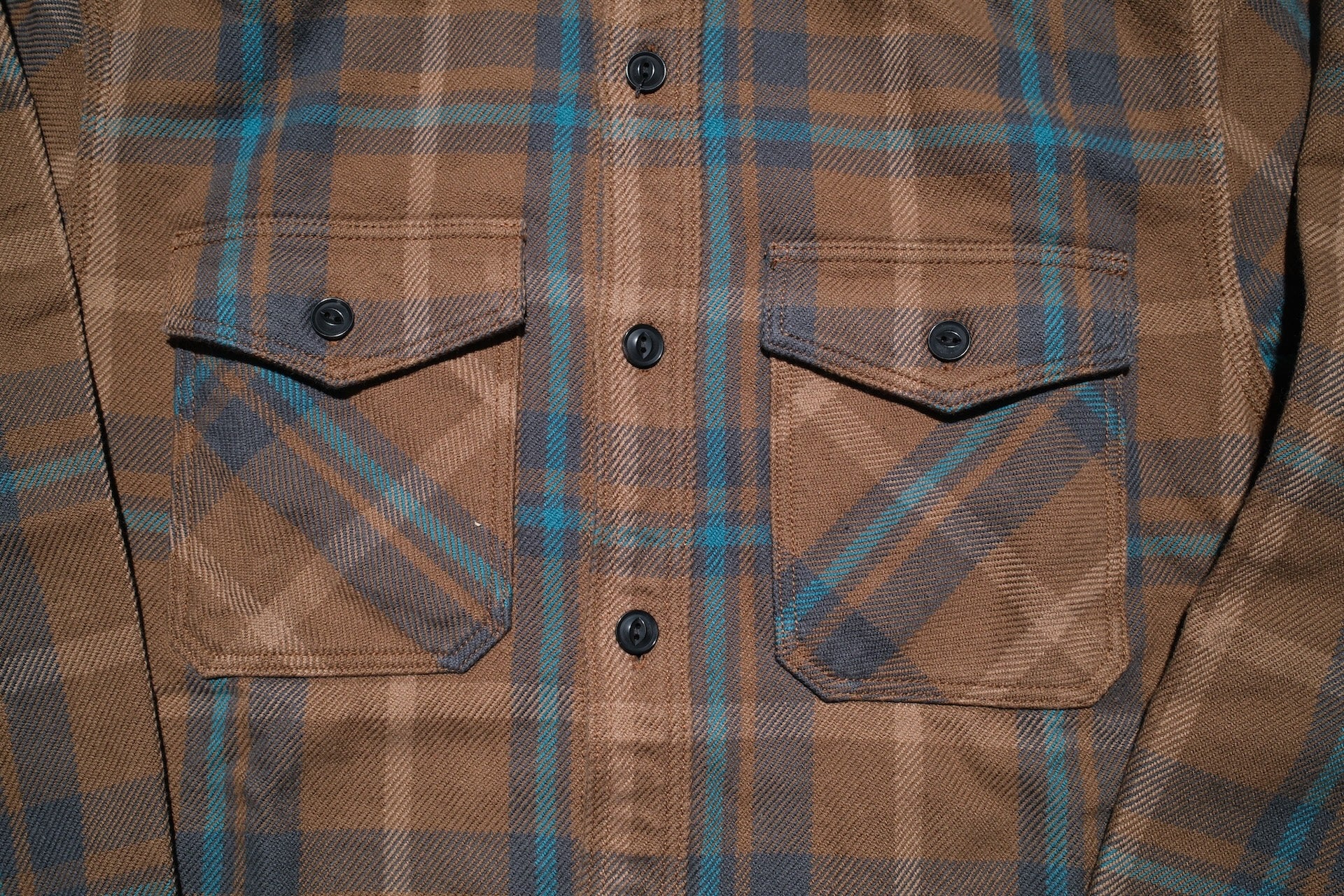 UES 15.5oz Ultra-Heavyweight Flannel Utility Workshirt (Earthen Brown)
