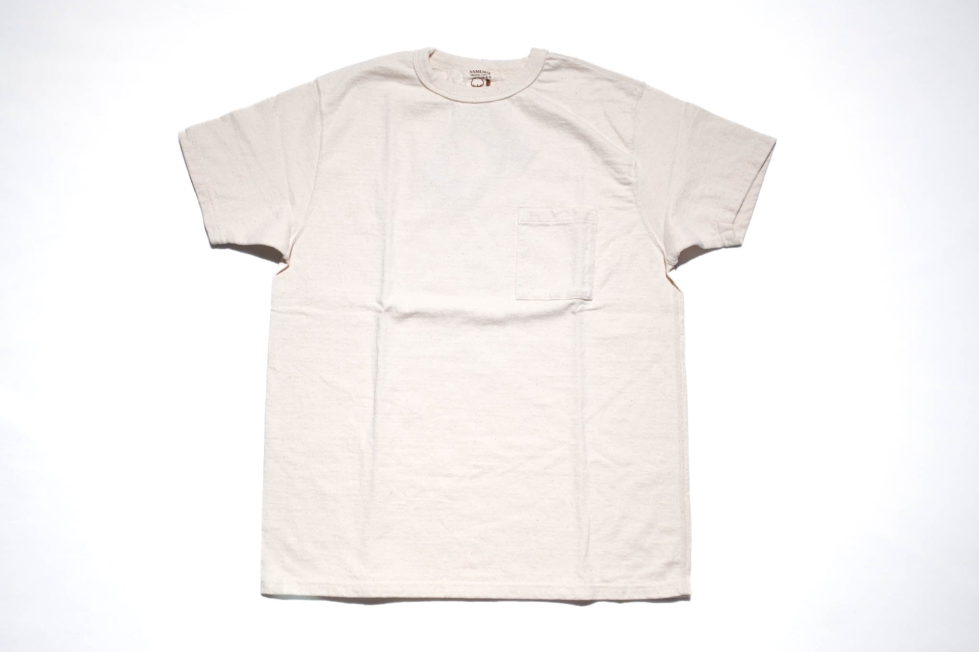 Samurai 12oz "Nippon Cotton" Pocket Tee (Natural)