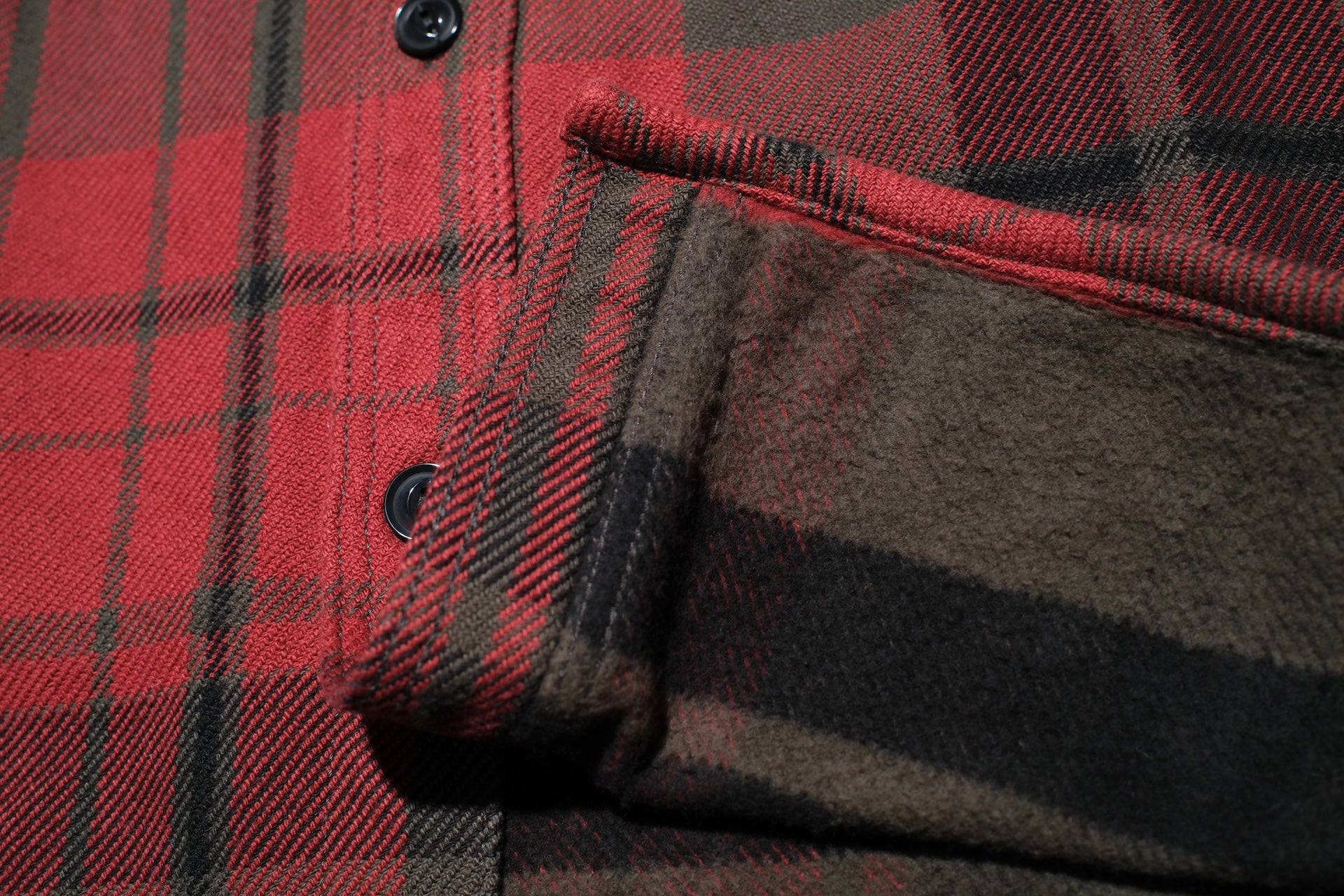 UES 15.5oz Ultra-Heavyweight Flannel Utility Workshirt (Deep Red)