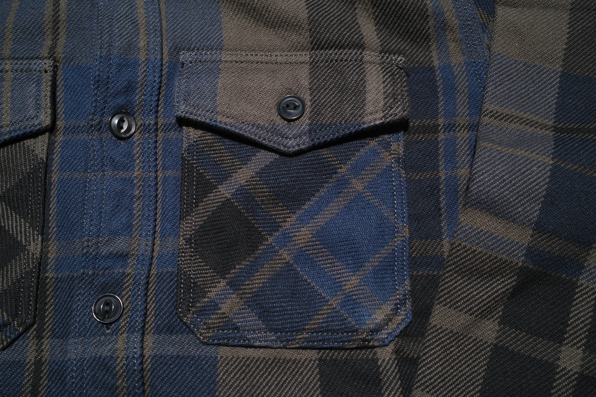 UES 15.5oz Ultra-Heavyweight Flannel Utility Workshirt (Admiral Blue)