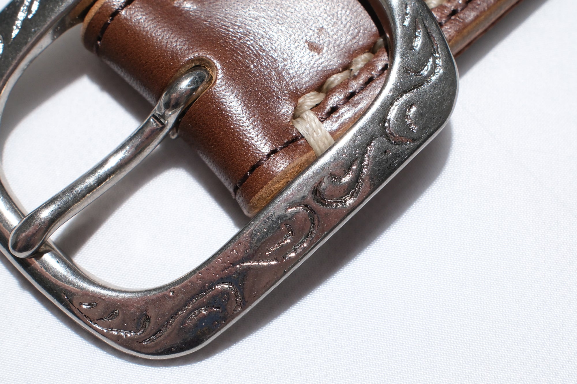 Unique Garment Horsebutt 'Western Ryder' Belt (Brown Tea-cored)