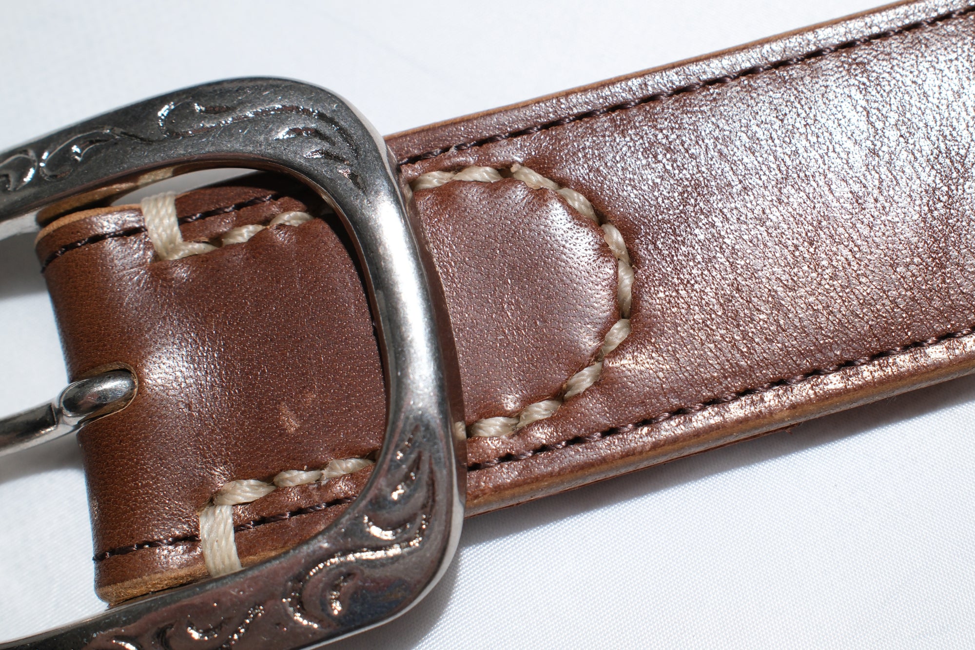 Unique Garment Horsebutt 'Western Ryder' Belt (Brown Tea-cored)