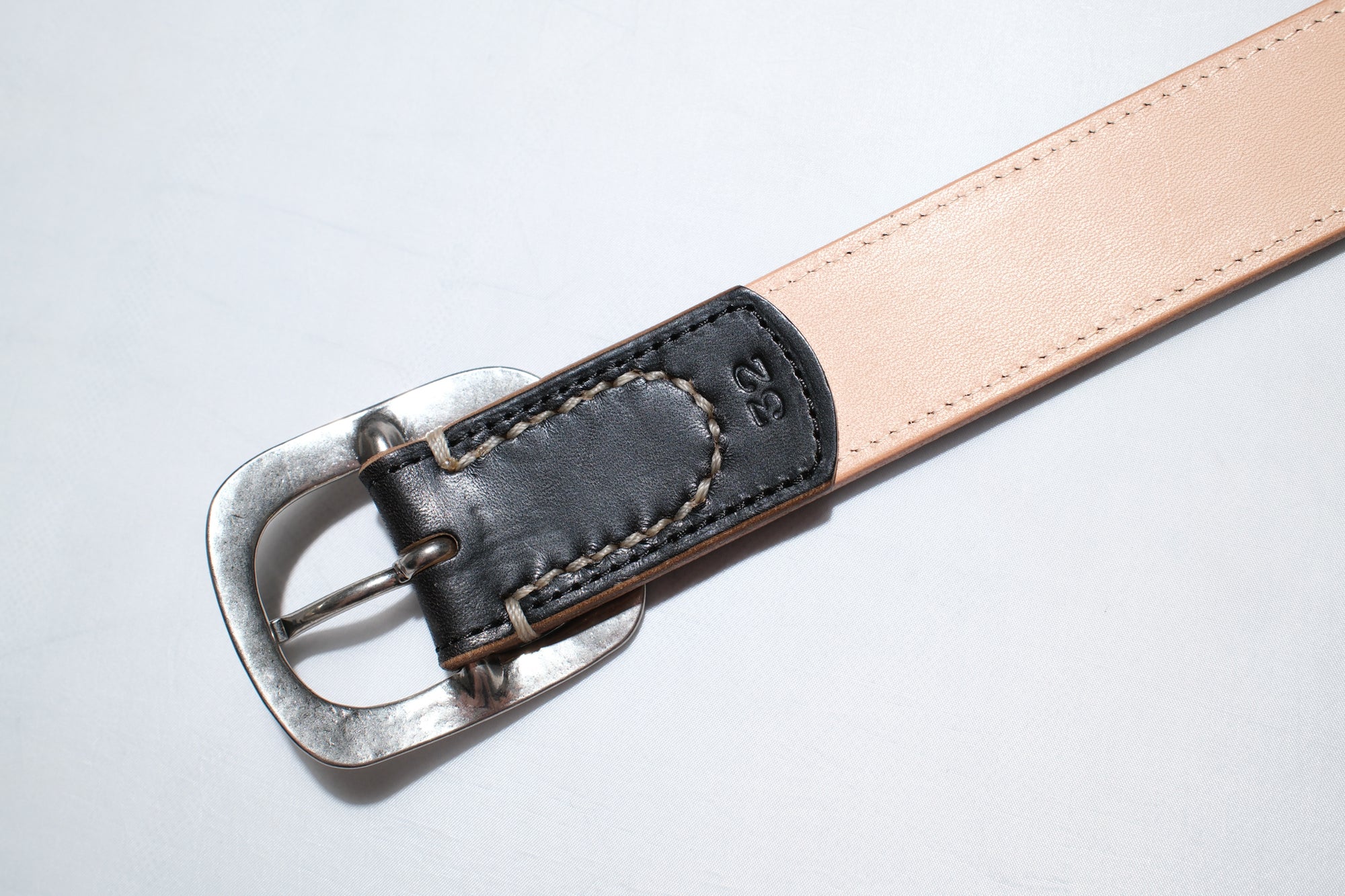 Unique Garment Horsebutt 'Western Ryder' Belt (Black Tea-cored)