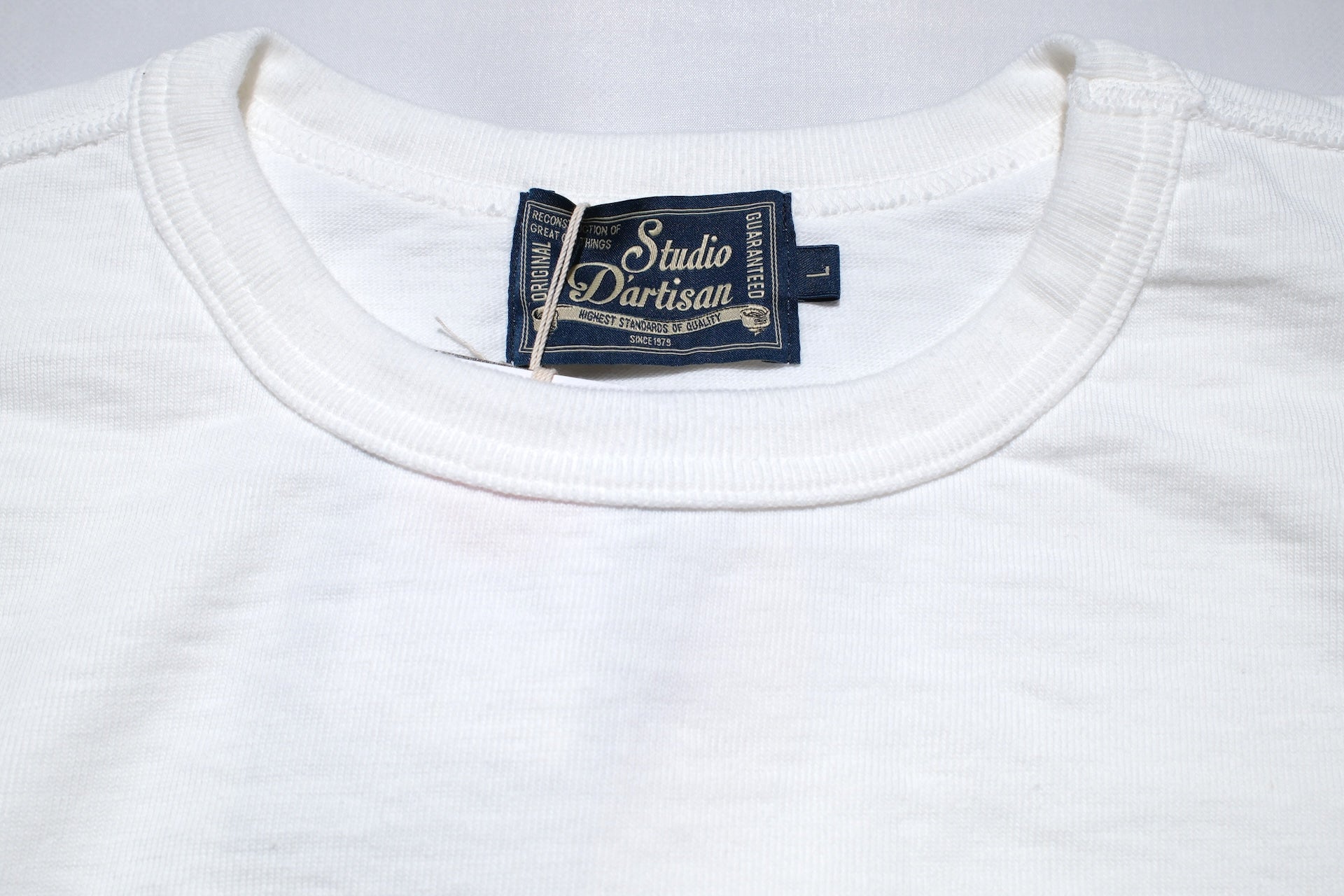 Studio D'Artisan 11oz "Ishikawadai" Loopwheeled L/S Tee (White)