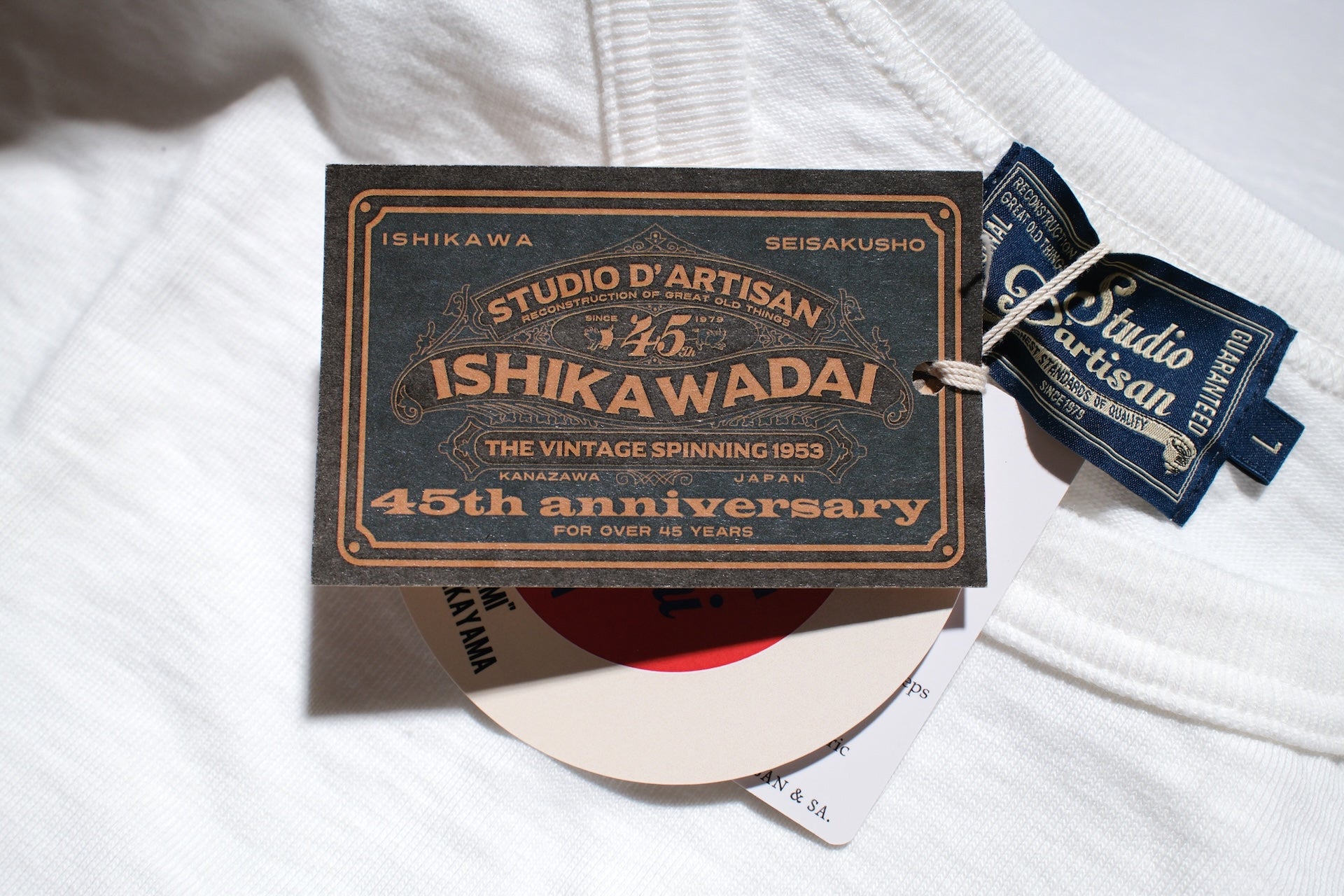 Studio D'Artisan 11oz "Ishikawadai" Loopwheeled L/S Tee (White)