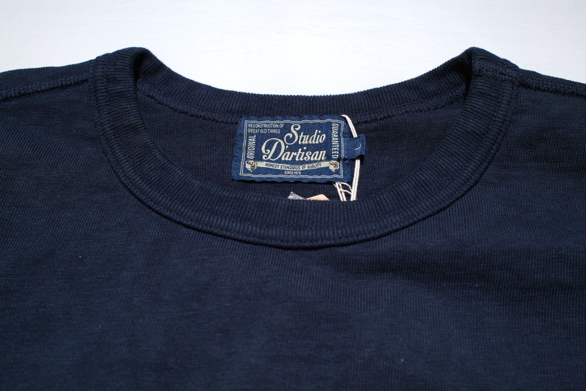 Studio D'Artisan 11oz "Ishikawadai" Loopwheeled L/S Tee (Navy)