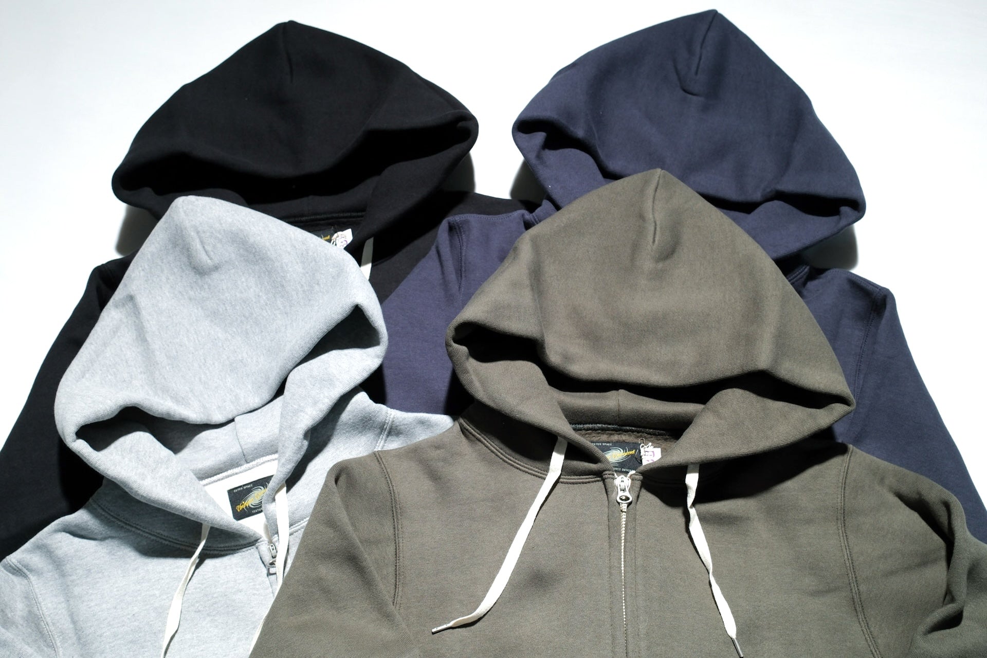 Unique Garment 12oz 'Pioneer' Loopwheeled Hoody (Heather Grey)