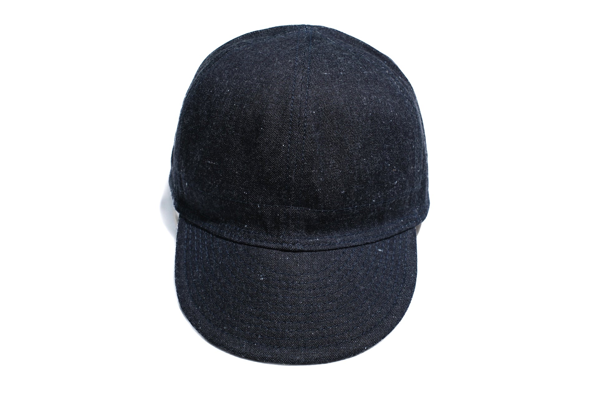Unique Garment 12oz Indigo Dyed Nep Denim ‘Wingman’ A-3 Cap (Mist Indigo)