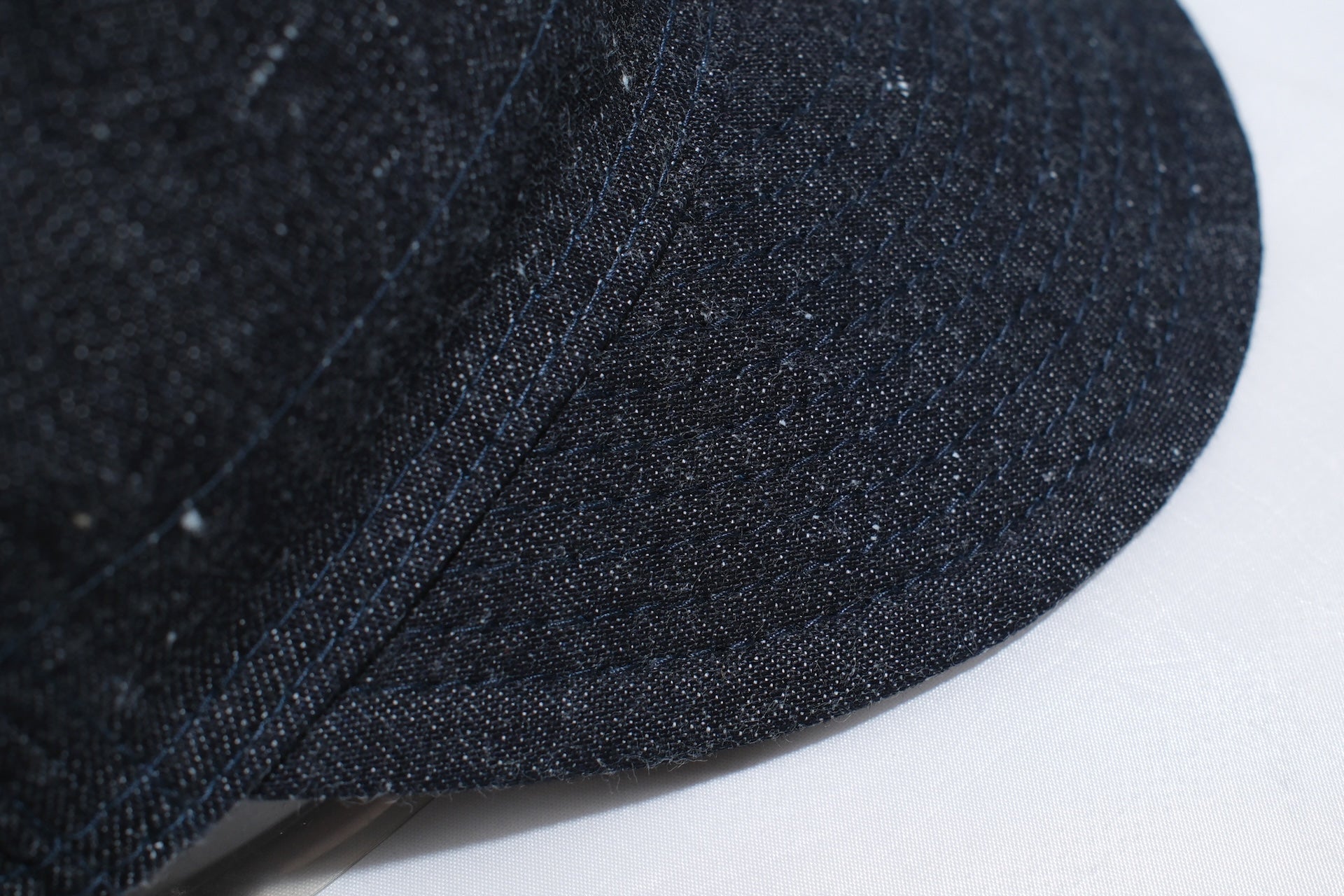 Unique Garment 12oz Indigo Dyed Nep Denim ‘Wingman’ A-3 Cap (Mist Indigo)