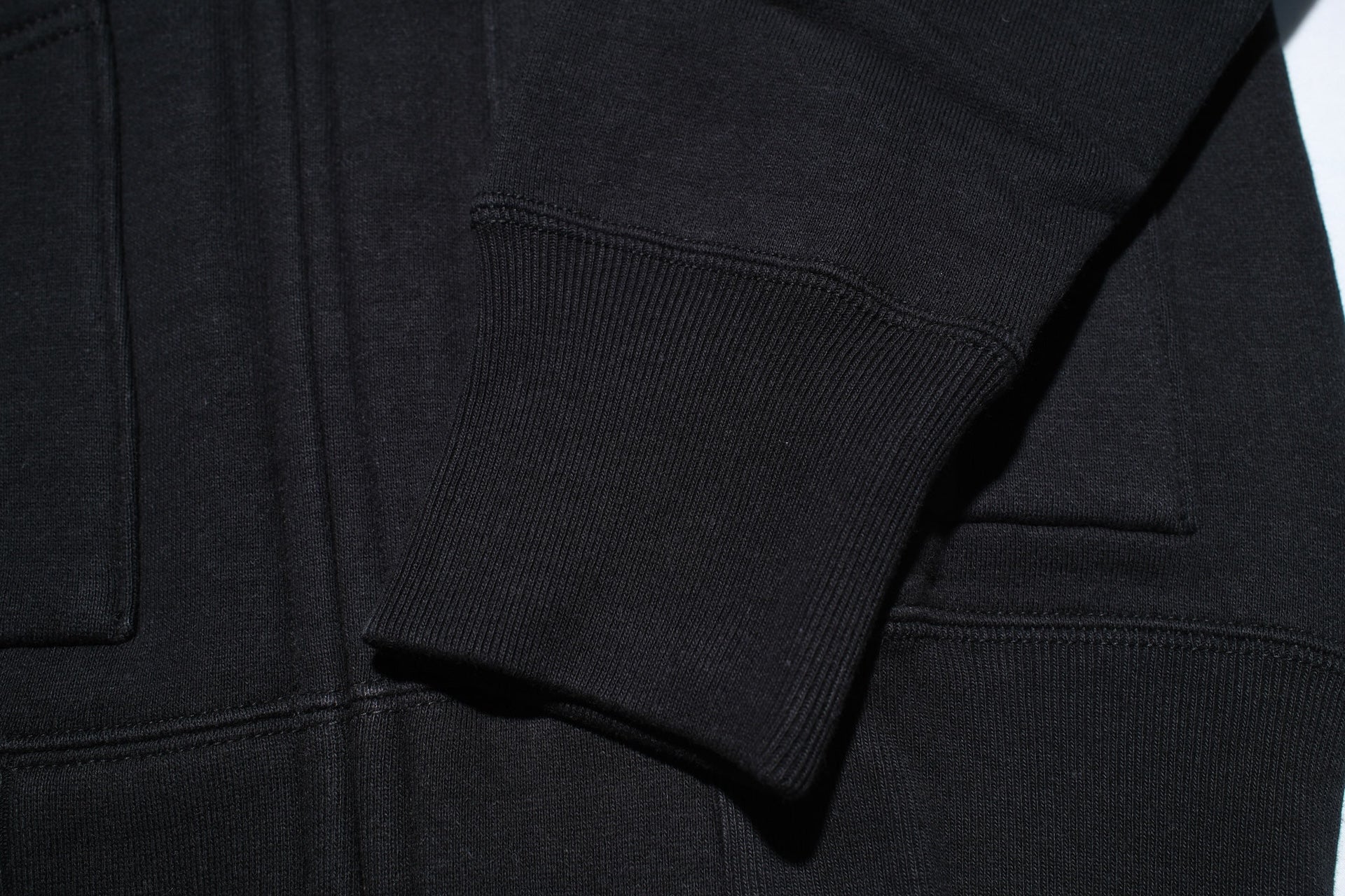 Unique Garment 12oz 'Pioneer' Loopwheeled Hoody (Shadow Black)