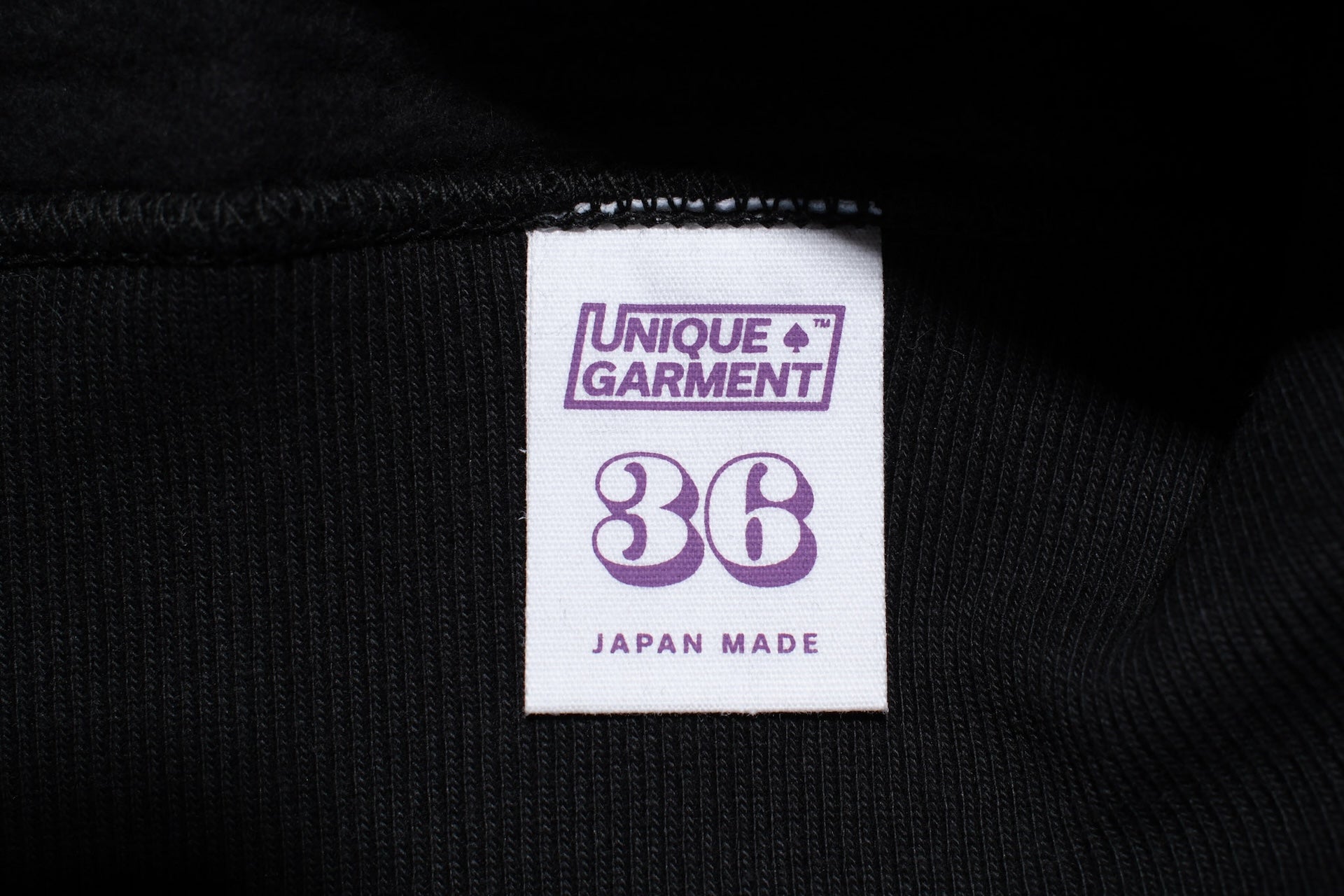 Unique Garment 12oz 'Pioneer' Loopwheeled Sweatshirt (Shadow Black)