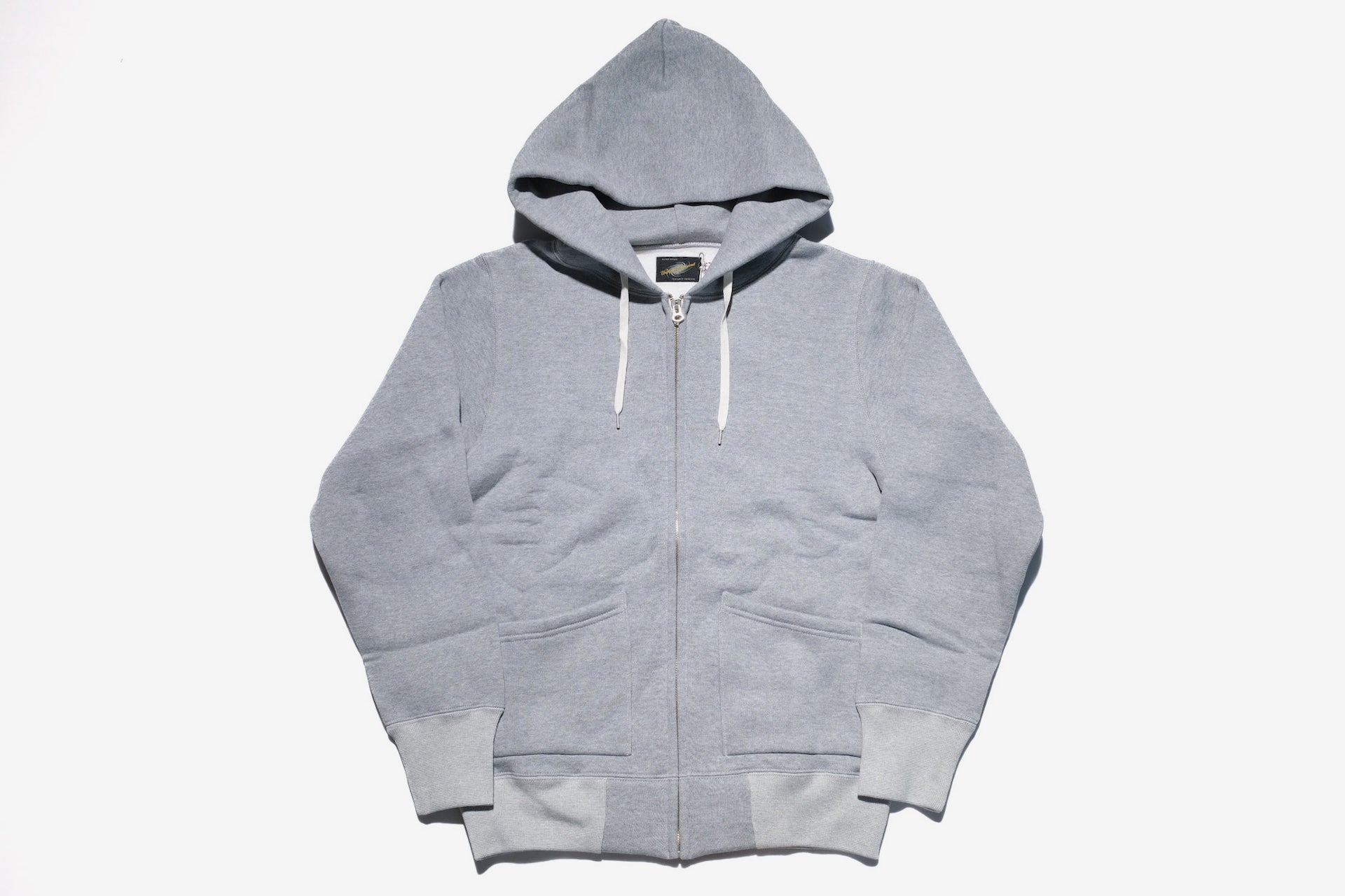 Unique Garment 12oz 'Pioneer' Loopwheeled Hoody (Heather Grey)