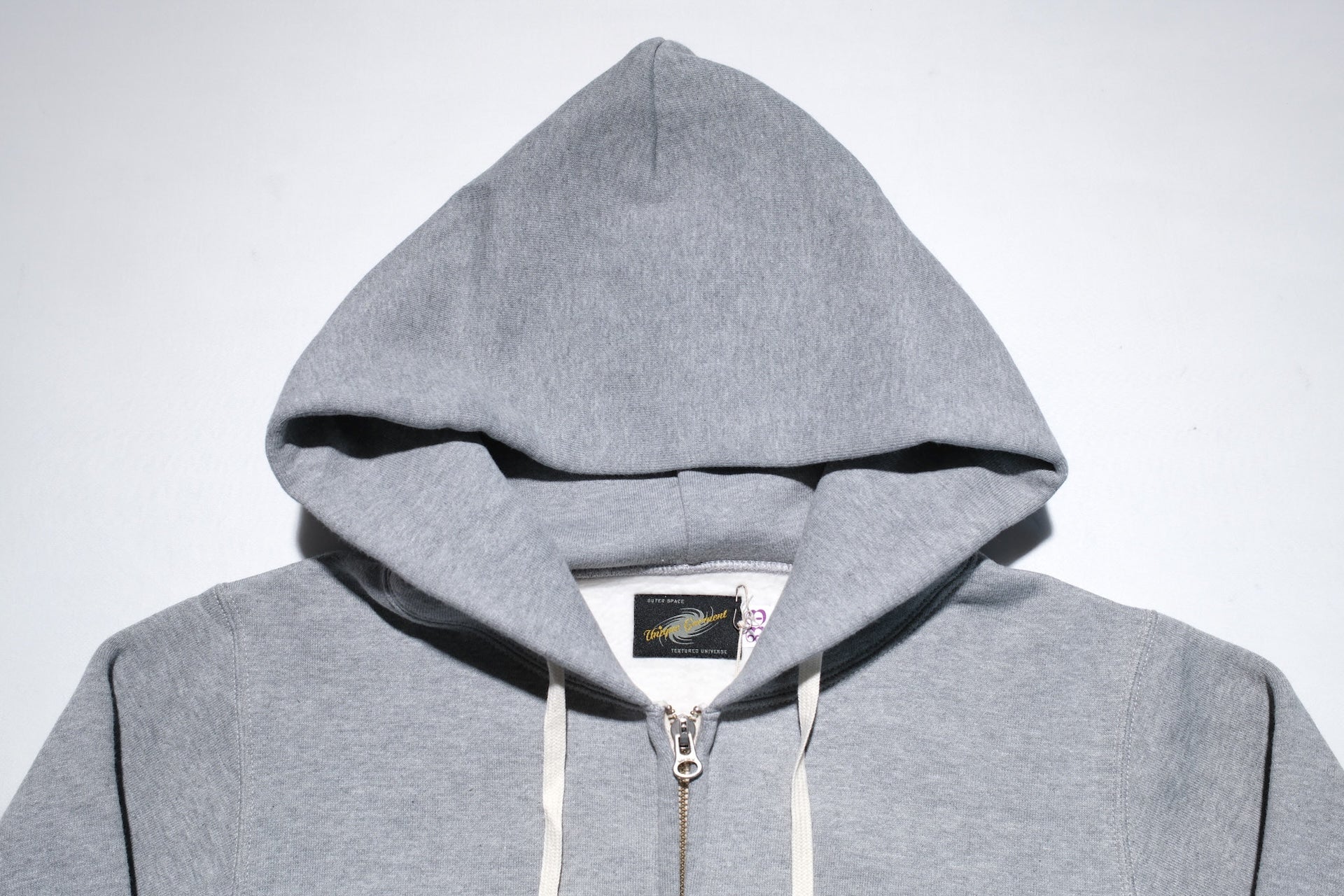 Unique Garment 12oz 'Pioneer' Loopwheeled Hoody (Heather Grey)