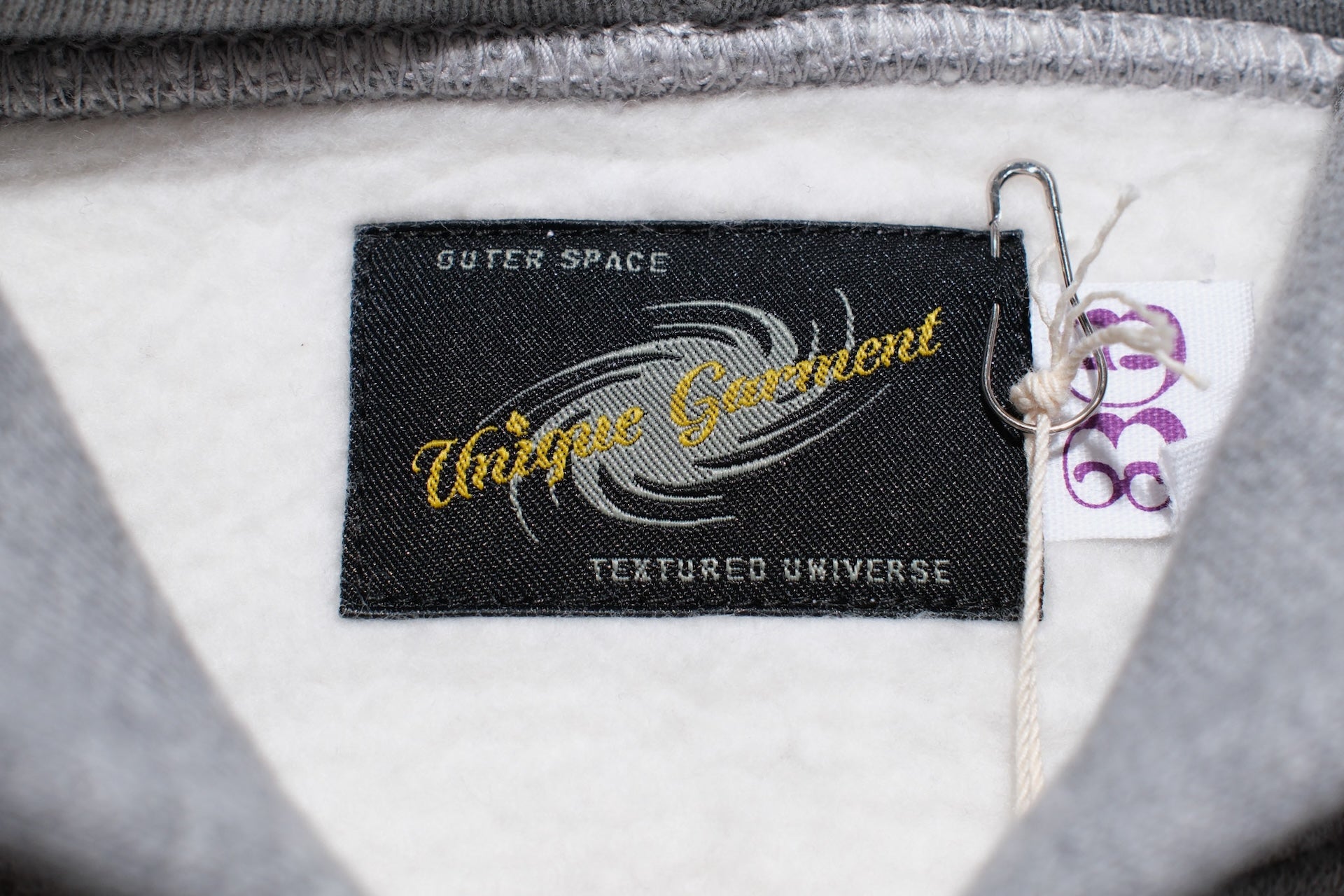 Unique Garment 12oz 'Pioneer' Loopwheeled Hoody (Heather Grey)