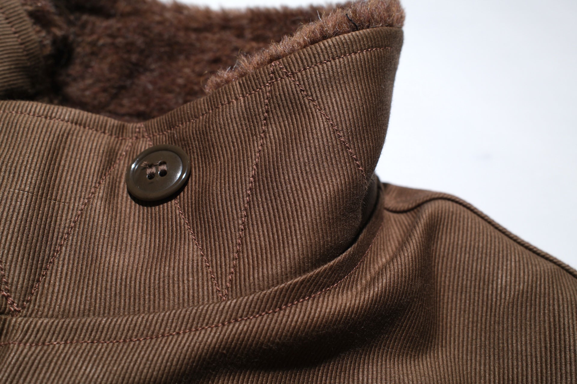 Freewheelers "Winter Aviators' Vest" (Dark Red Beige)