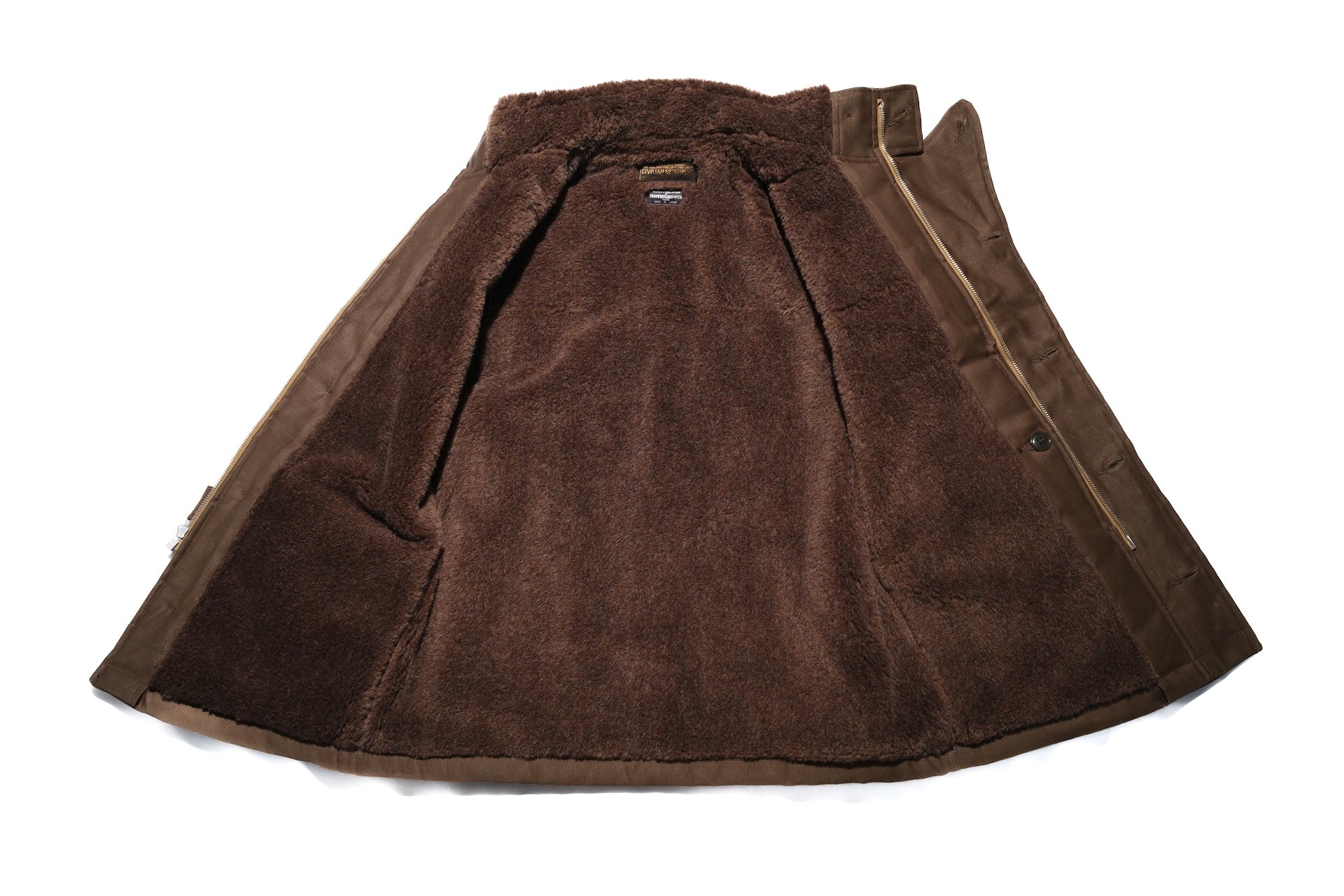 Freewheelers "Winter Aviators' Vest" (Dark Red Beige)