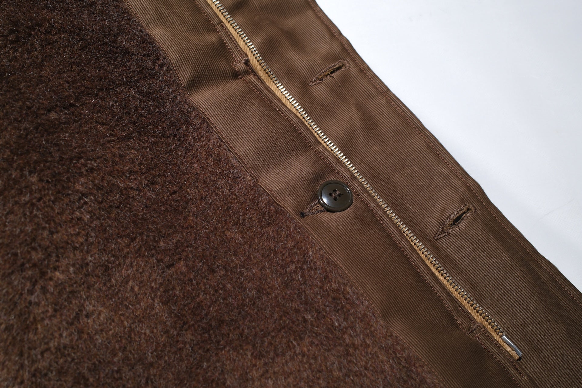 Freewheelers "Winter Aviators' Vest" (Dark Red Beige)