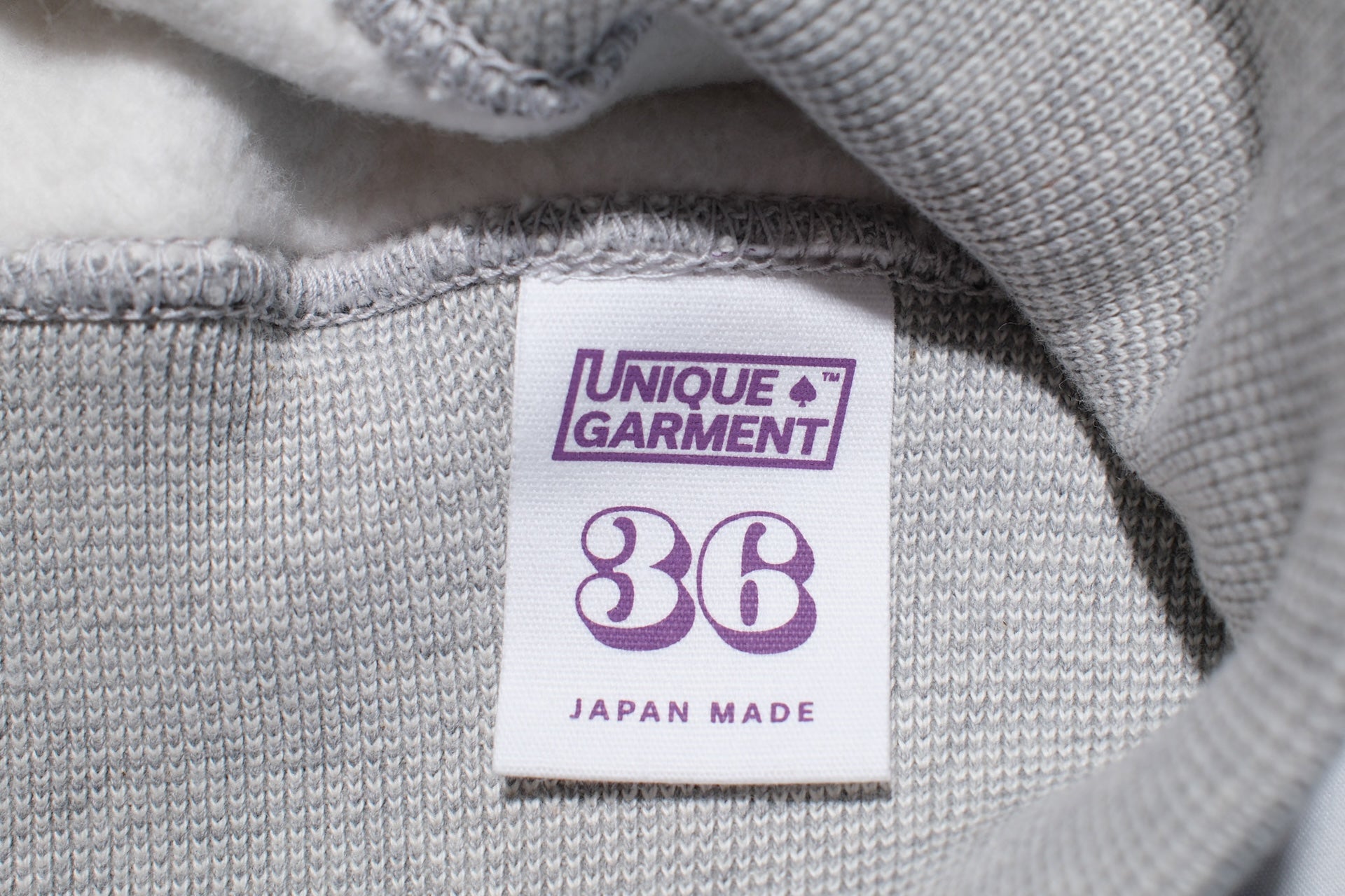 Unique Garment 12oz 'Pioneer' Loopwheeled Sweatshirt (Heather Grey)