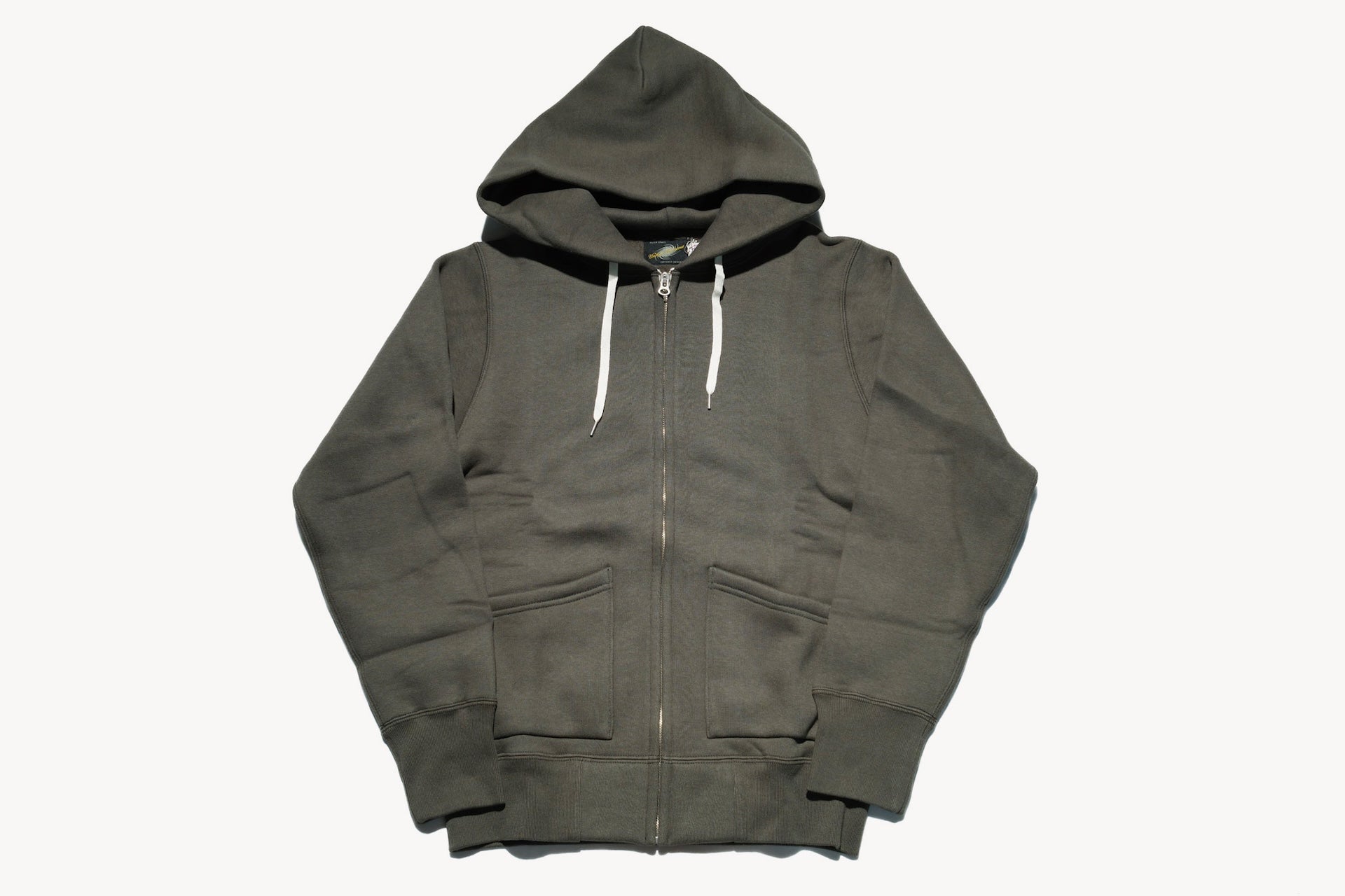 Unique Garment 12oz 'Pioneer' Loopwheeled Hoody (Desert Olive)