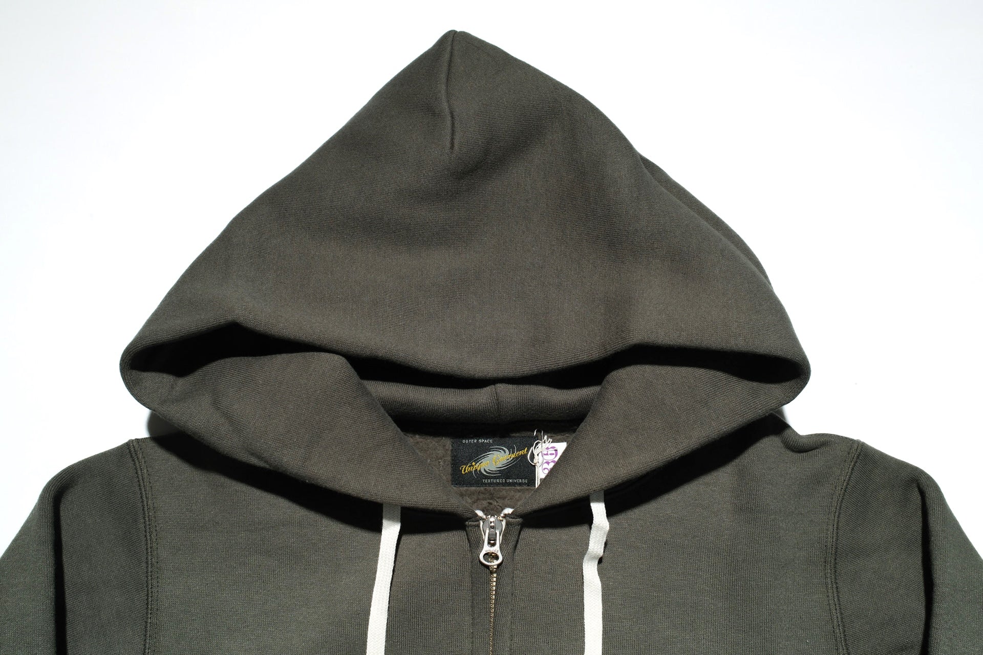 Unique Garment 12oz 'Pioneer' Loopwheeled Hoody (Desert Olive)