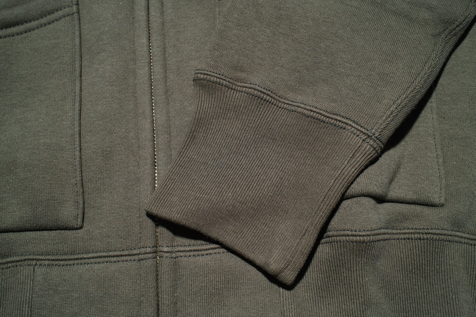 Unique Garment 12oz 'Pioneer' Loopwheeled Hoody (Desert Olive)