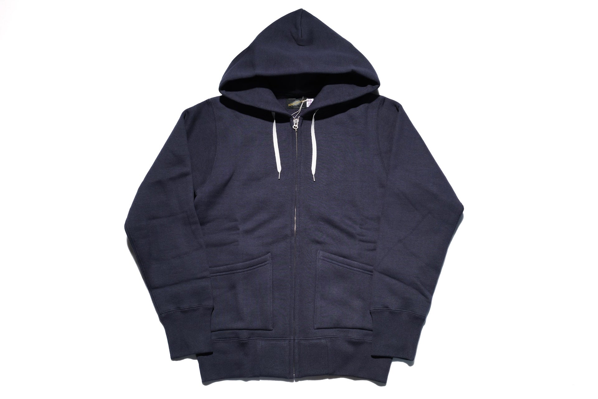 Unique Garment 12oz 'Pioneer' Loopwheeled Hoody (Midnight Navy)