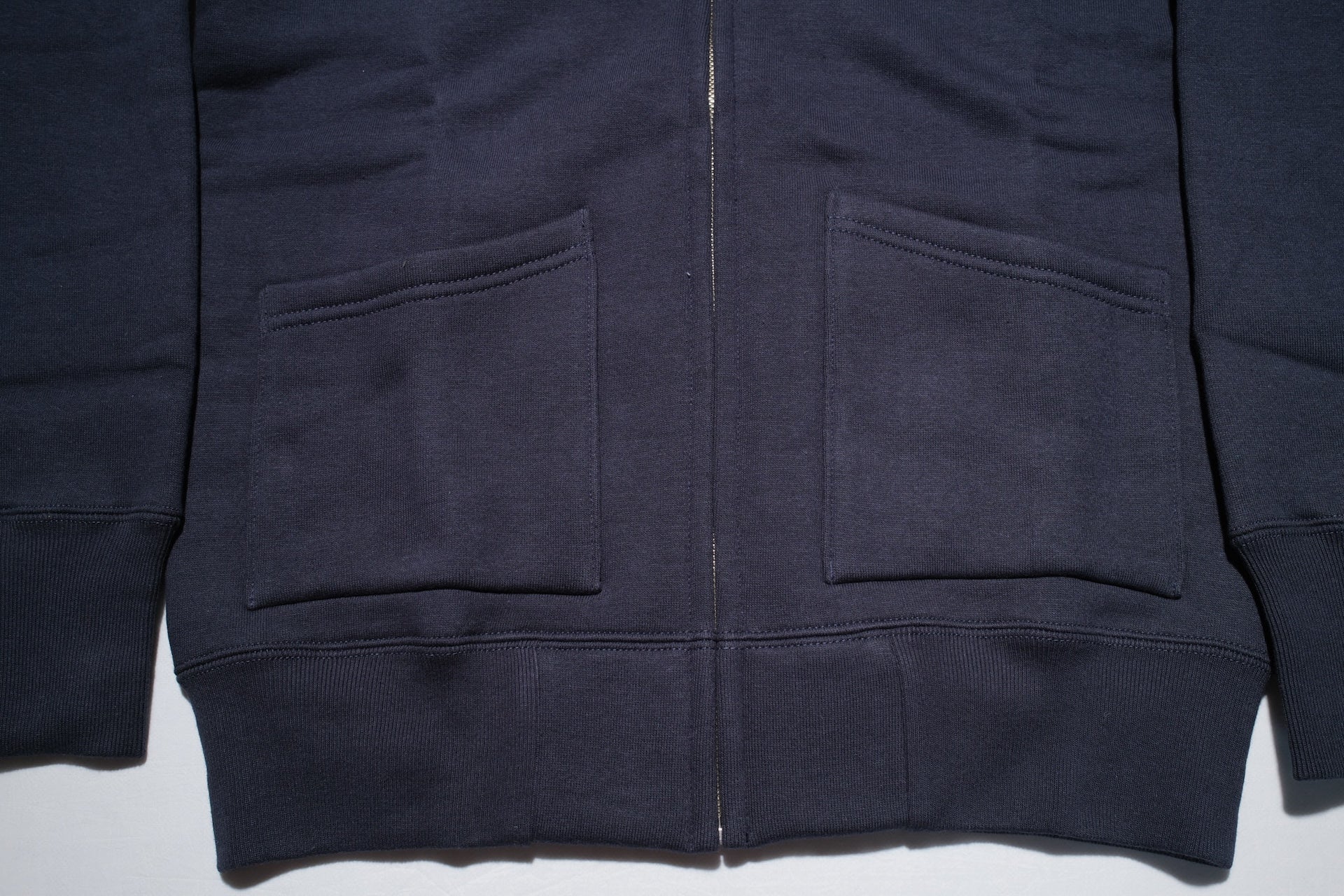 Unique Garment 12oz 'Pioneer' Loopwheeled Hoody (Midnight Navy)