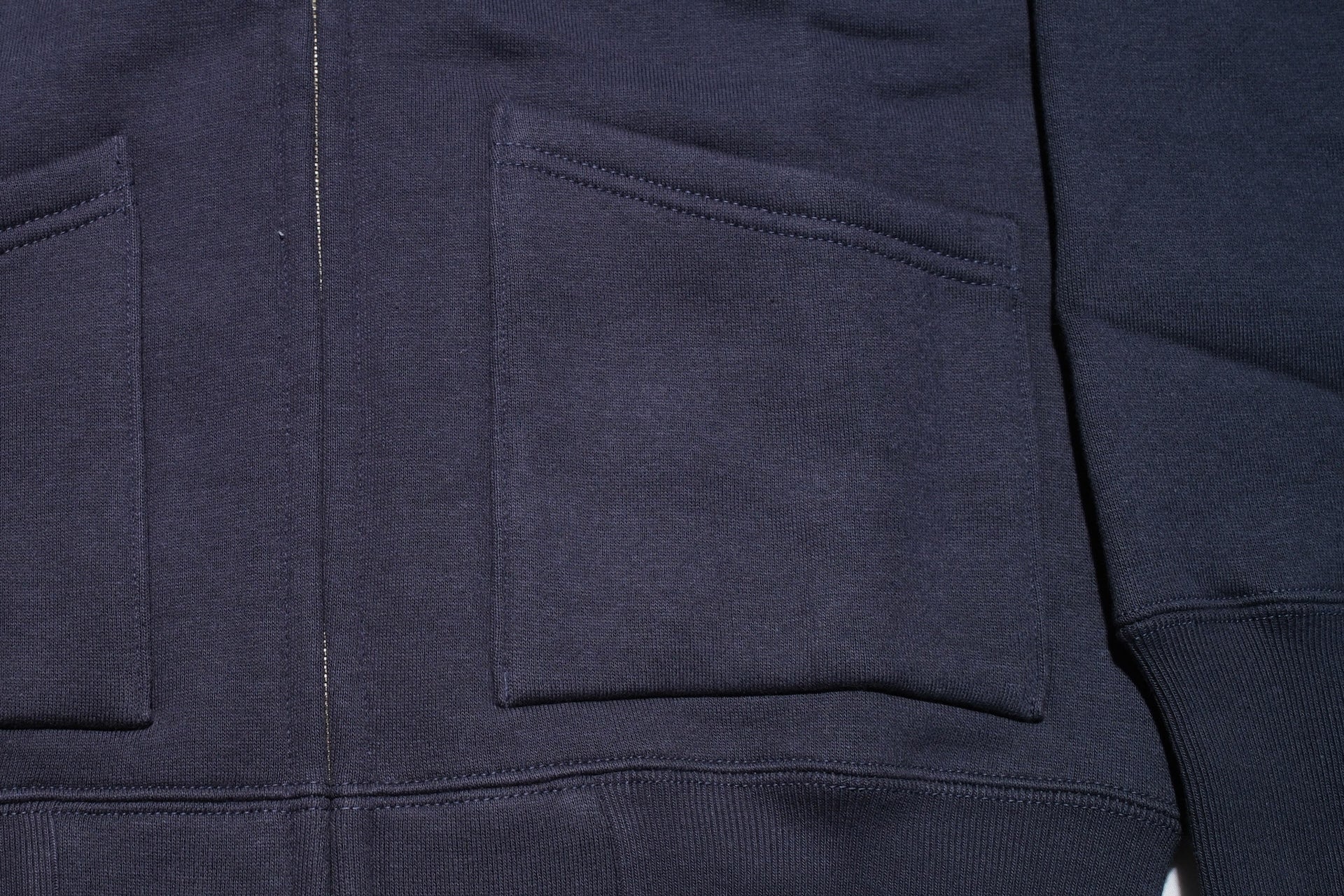 Unique Garment 12oz 'Pioneer' Loopwheeled Hoody (Midnight Navy)