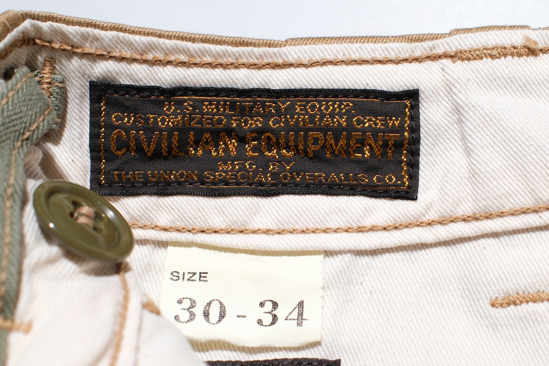 Freewheelers 11oz "M-1950" Civilian Military-Style Chino Trousers (Camel)