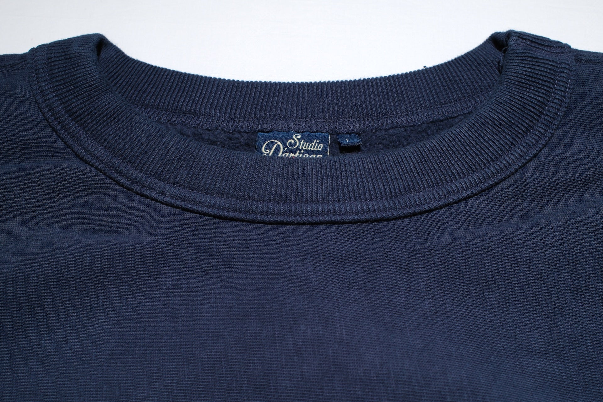 Studio D'Artisan 12oz "Ishikawadai" Loopwheeled Sweatshirt (Navy)