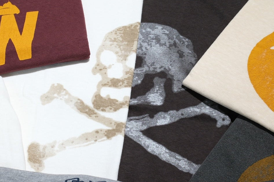 Dubble Works 5.5oz "Skull" Loopwheeled Tee (White)