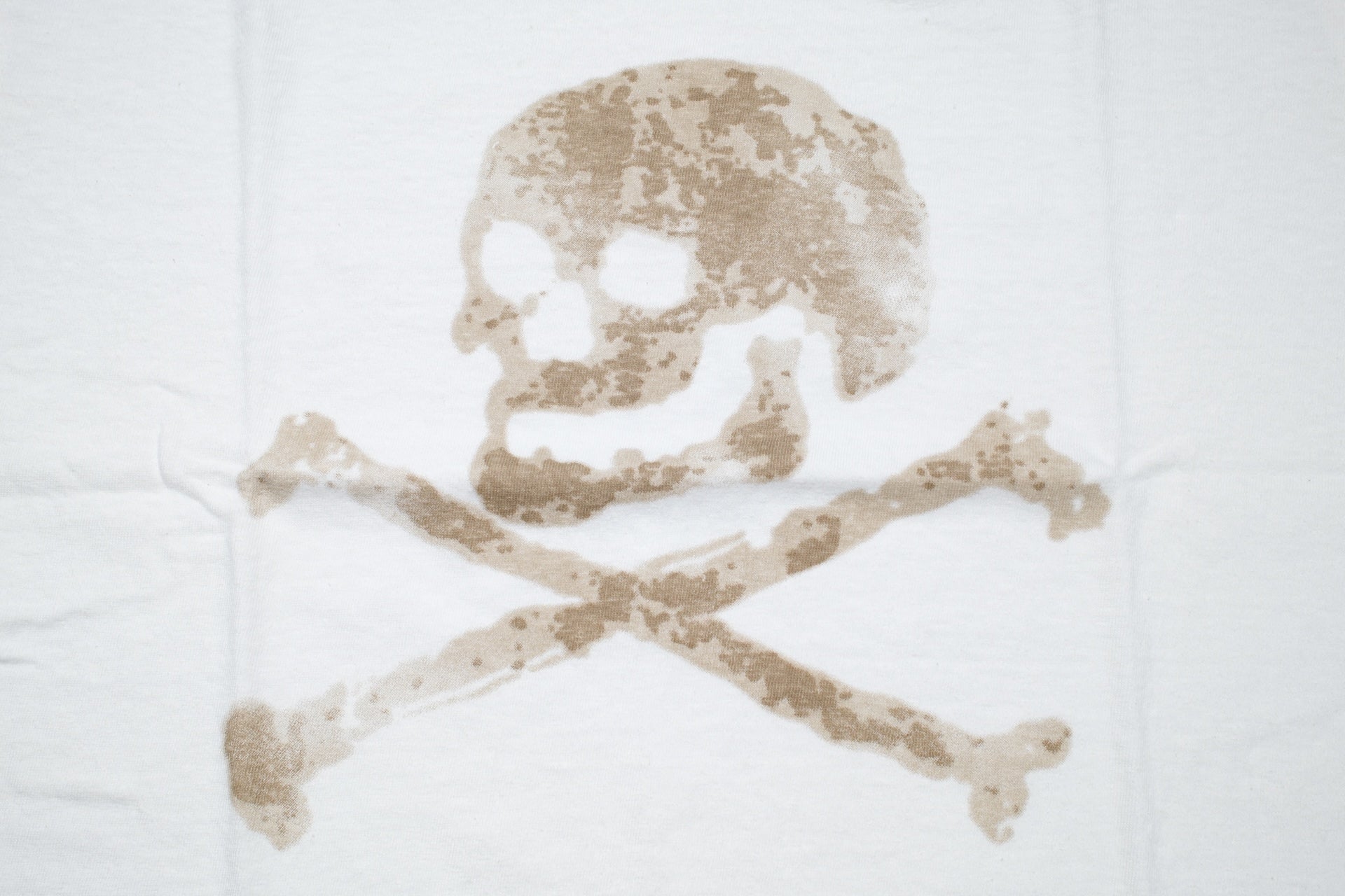 Dubble Works 5.5oz "Skull" Loopwheeled Tee (White)