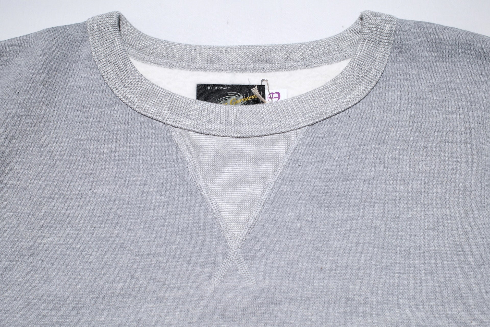 Unique Garment 12oz 'Pioneer' Loopwheeled Sweatshirt (Heather Grey)