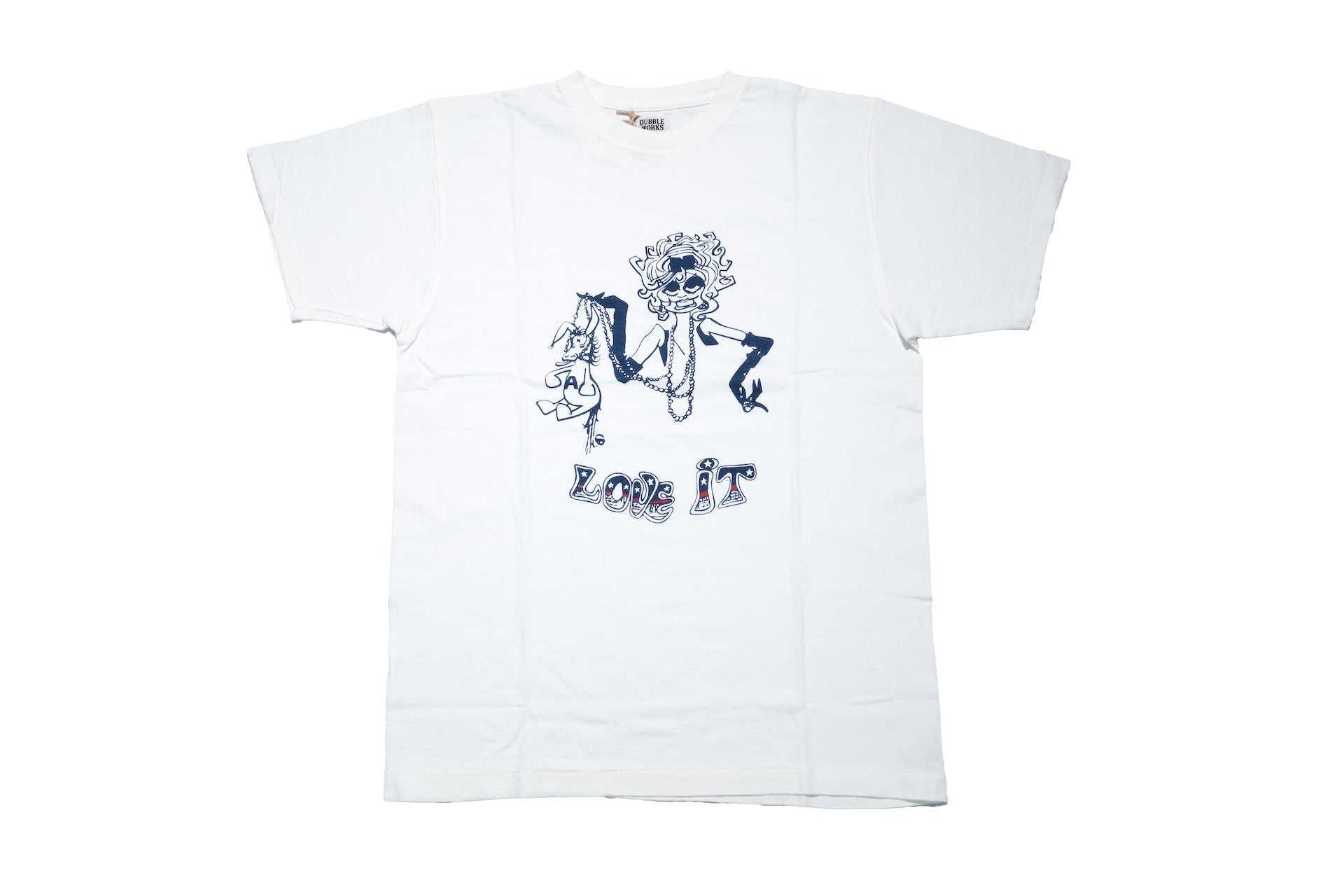 Dubble Works 5.5oz "Love It" Loopwheeled Tee (White)