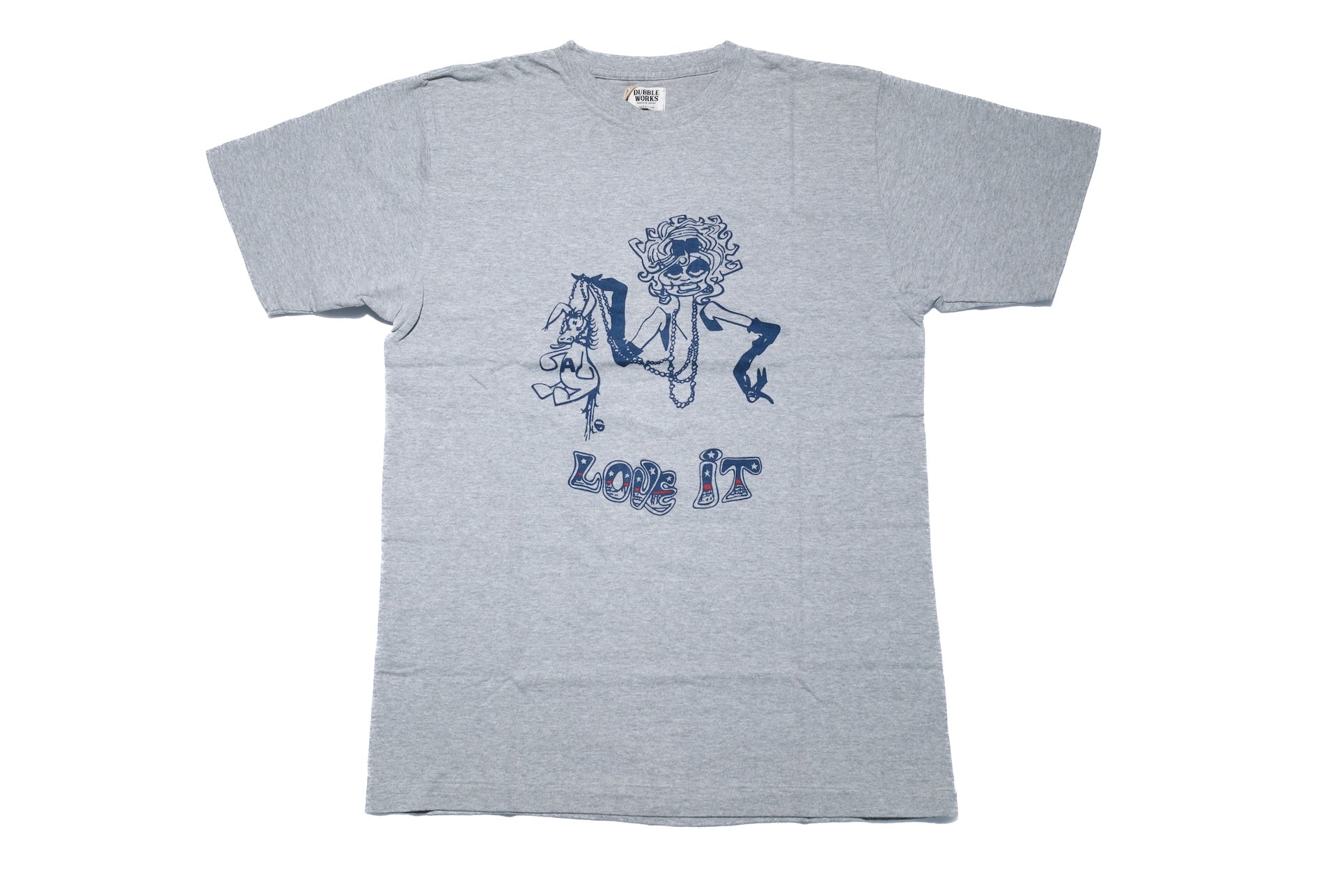Dubble Works 5.5oz "Love It" Loopwheeled Tee (Grey)