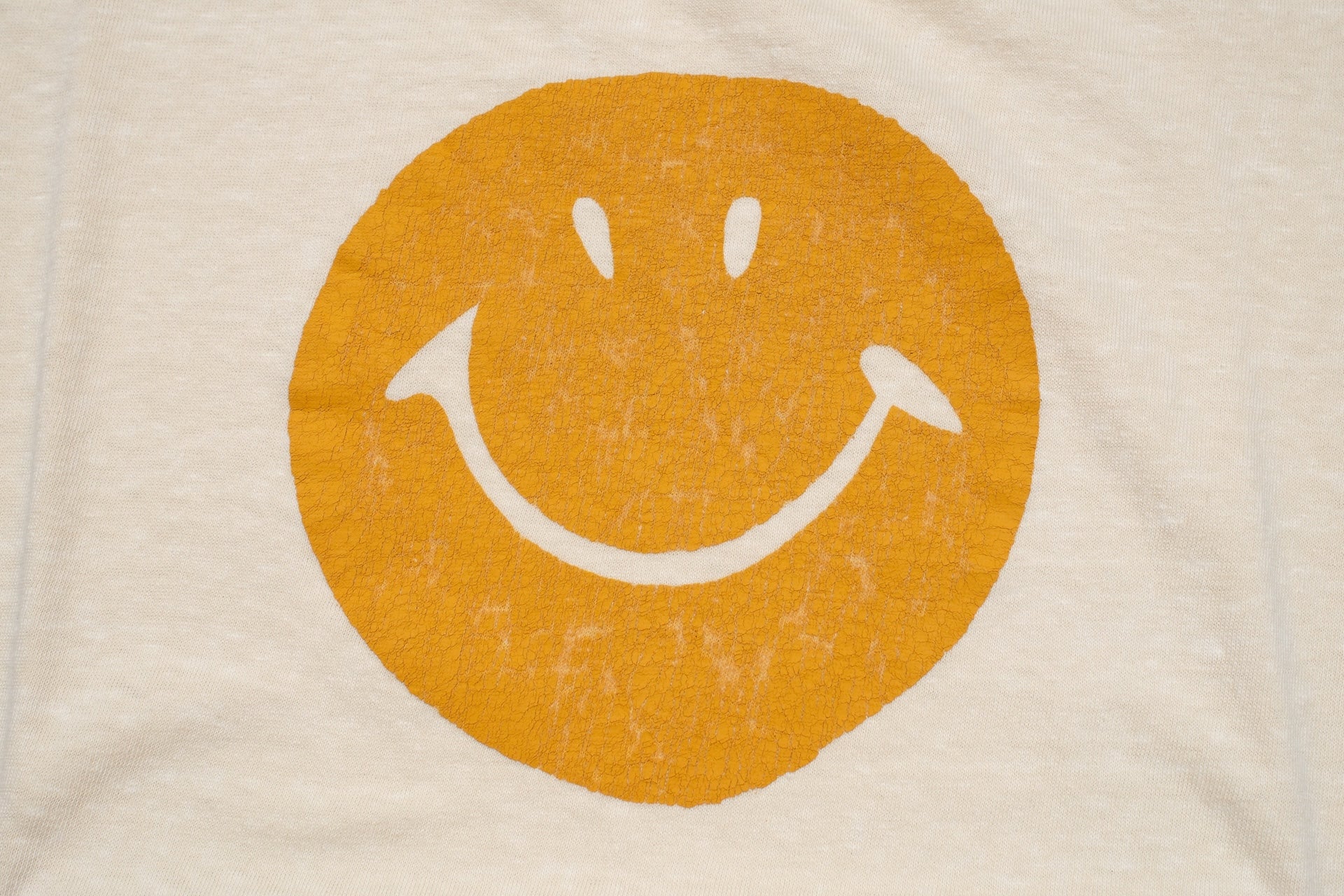 Dubble Works 5.5oz "Smile" Loopwheeled Pigment-Dyed Tee (Cream)