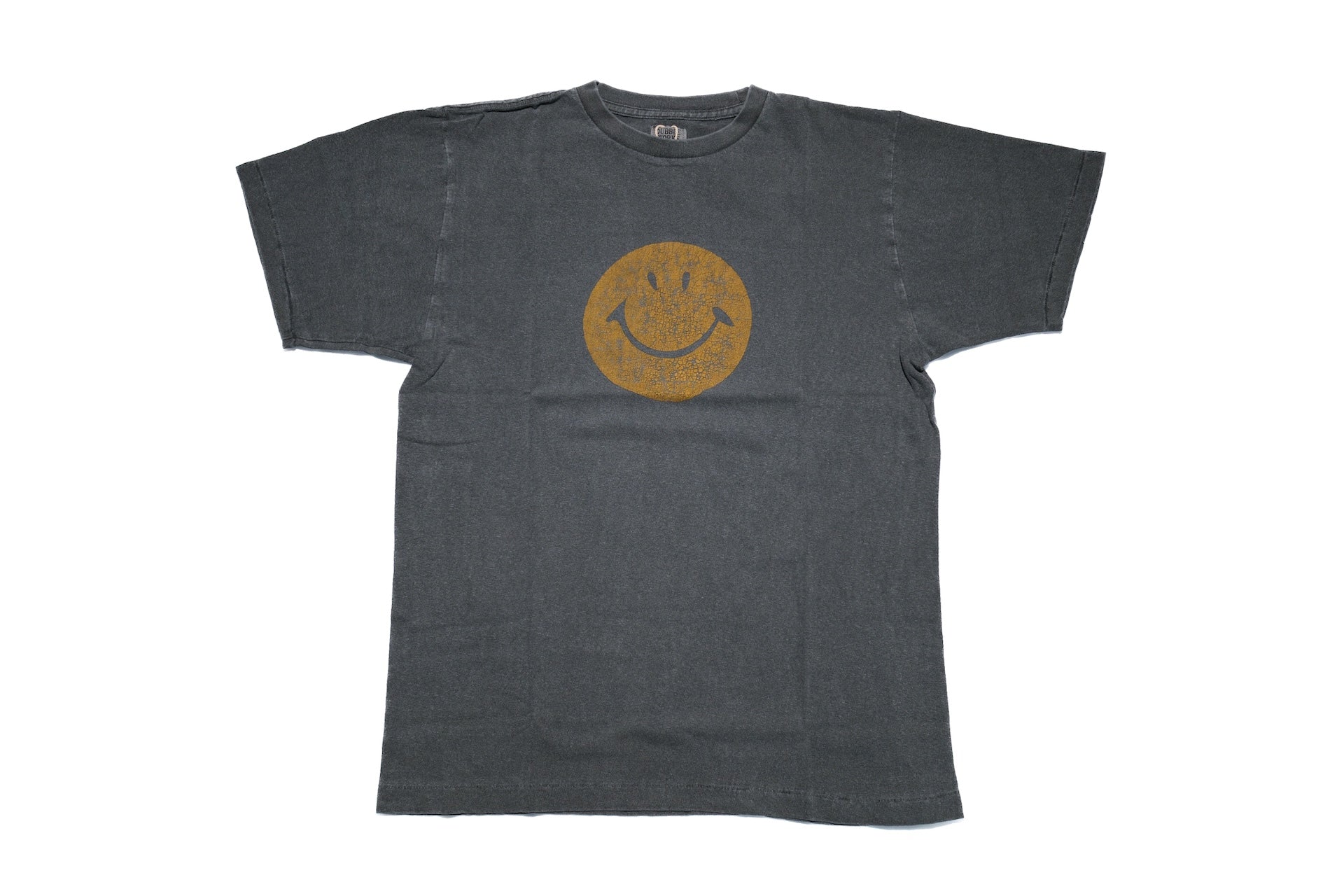 Dubble Works 5.5oz "Smile" Loopwheeled Pigment-Dyed Tee (Sumi Black)