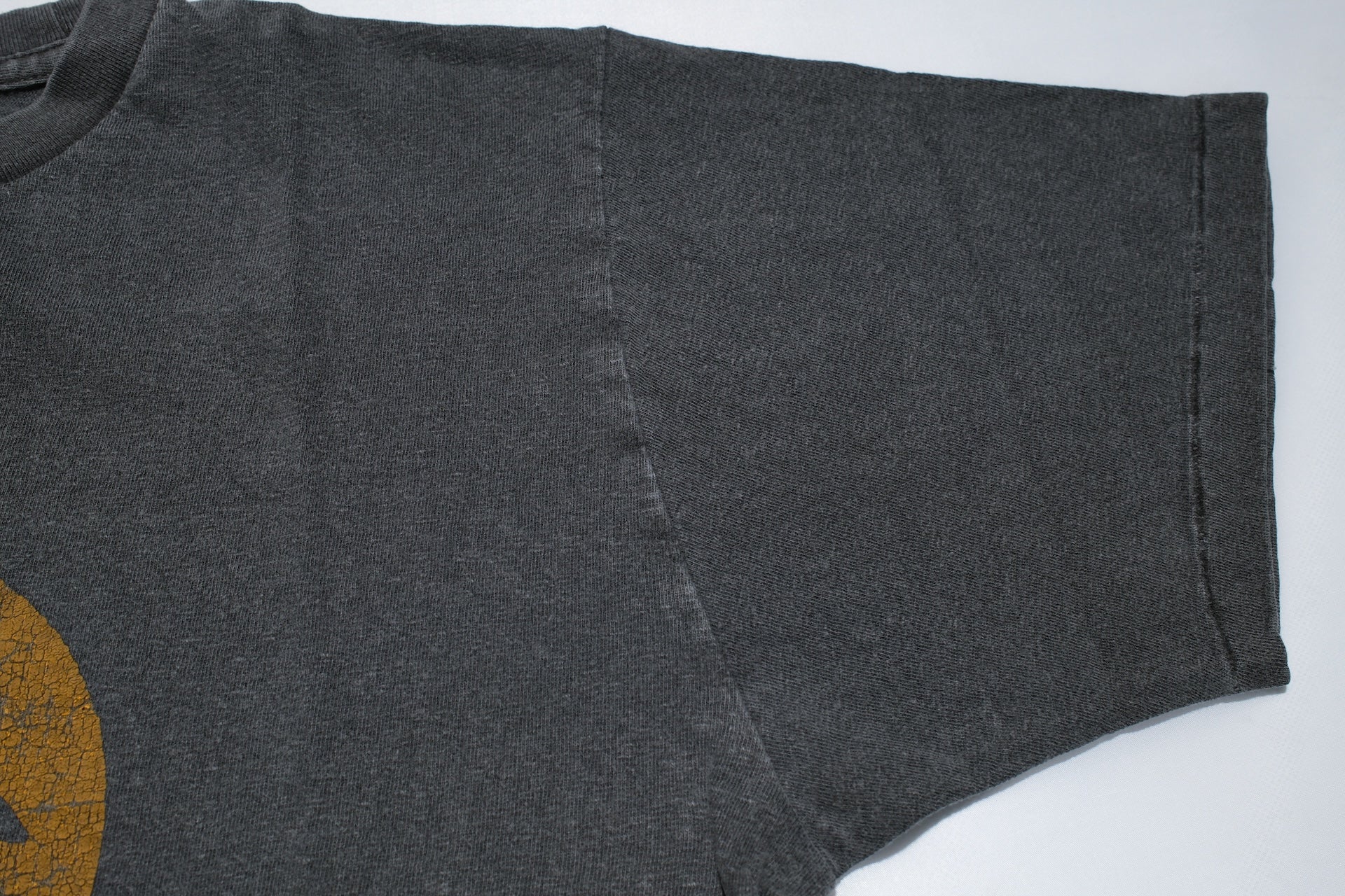 Dubble Works 5.5oz "Smile" Loopwheeled Pigment-Dyed Tee (Sumi Black)