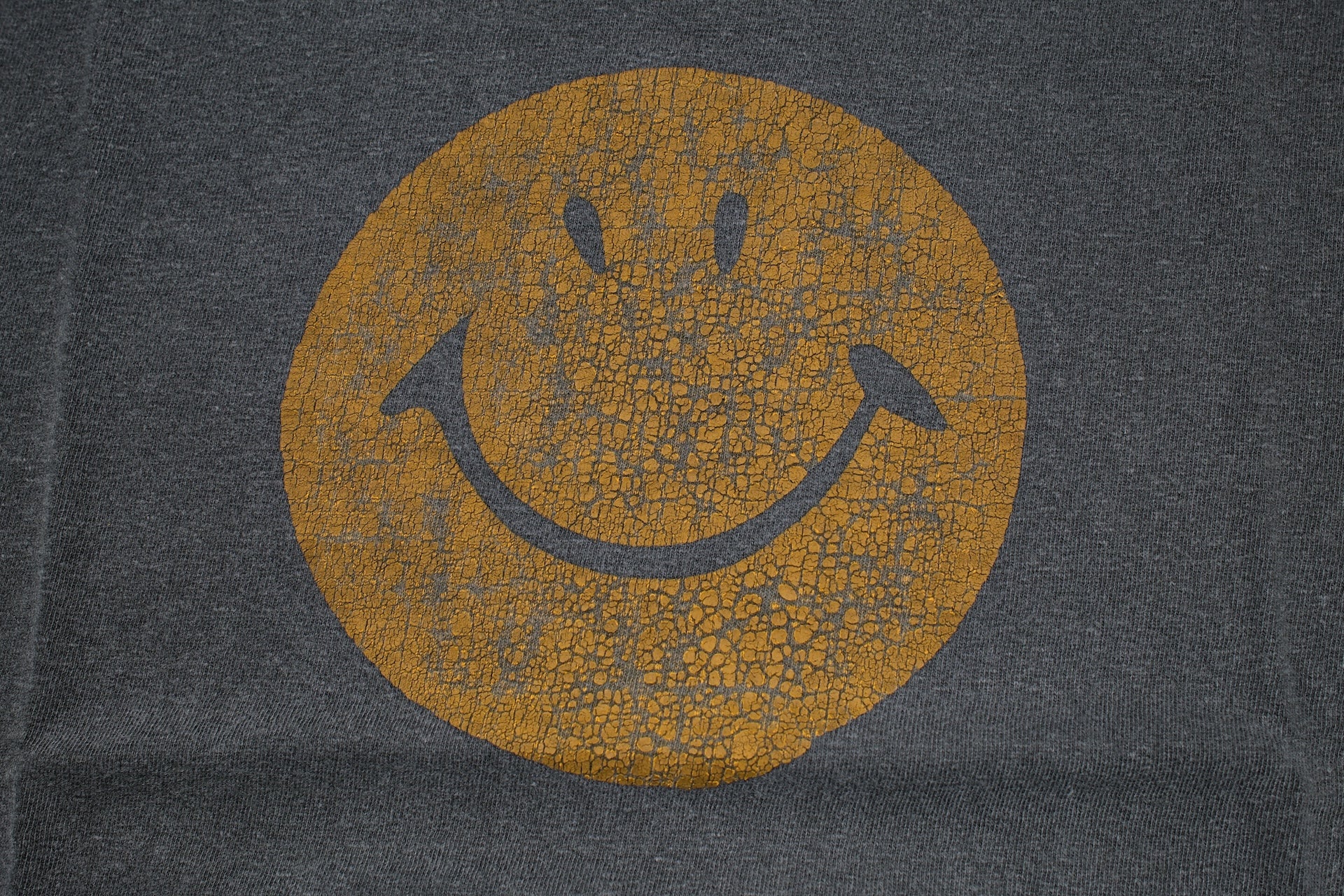 Dubble Works 5.5oz "Smile" Loopwheeled Pigment-Dyed Tee (Sumi Black)