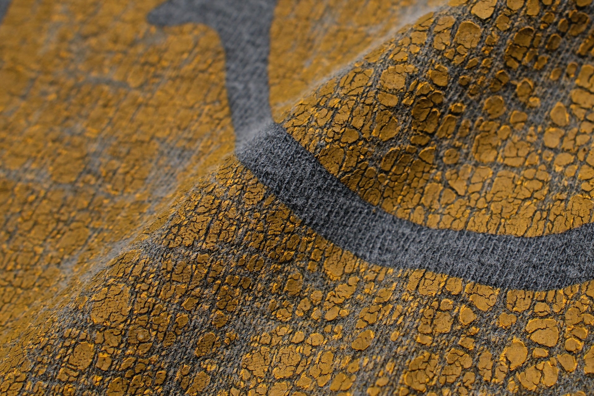 Dubble Works 5.5oz "Smile" Loopwheeled Pigment-Dyed Tee (Sumi Black)