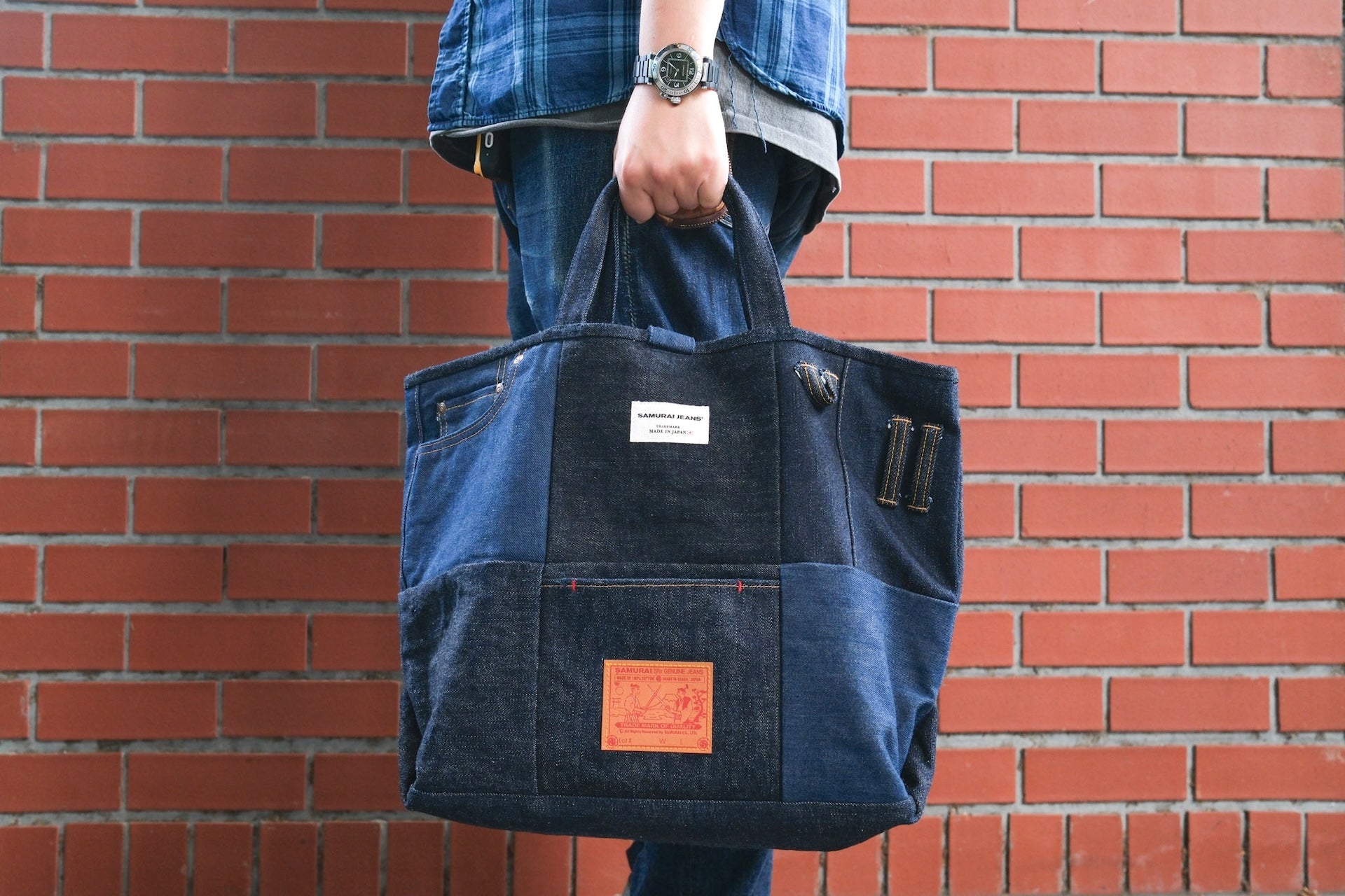 Samurai Multi-functional "Random Denim" Totebag