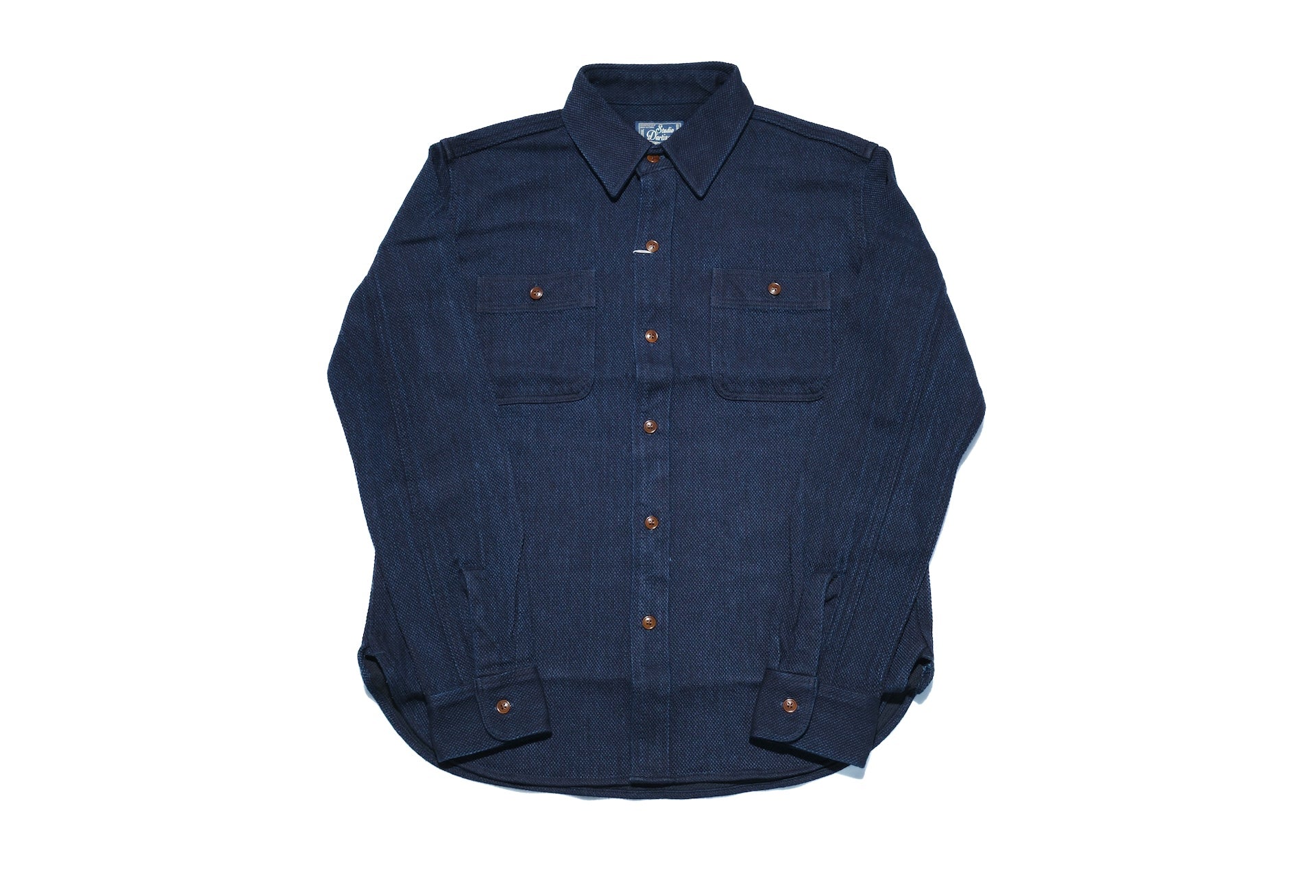 Studio D'Artisan 11oz Indigo Dyed Sashiko Workshirt
