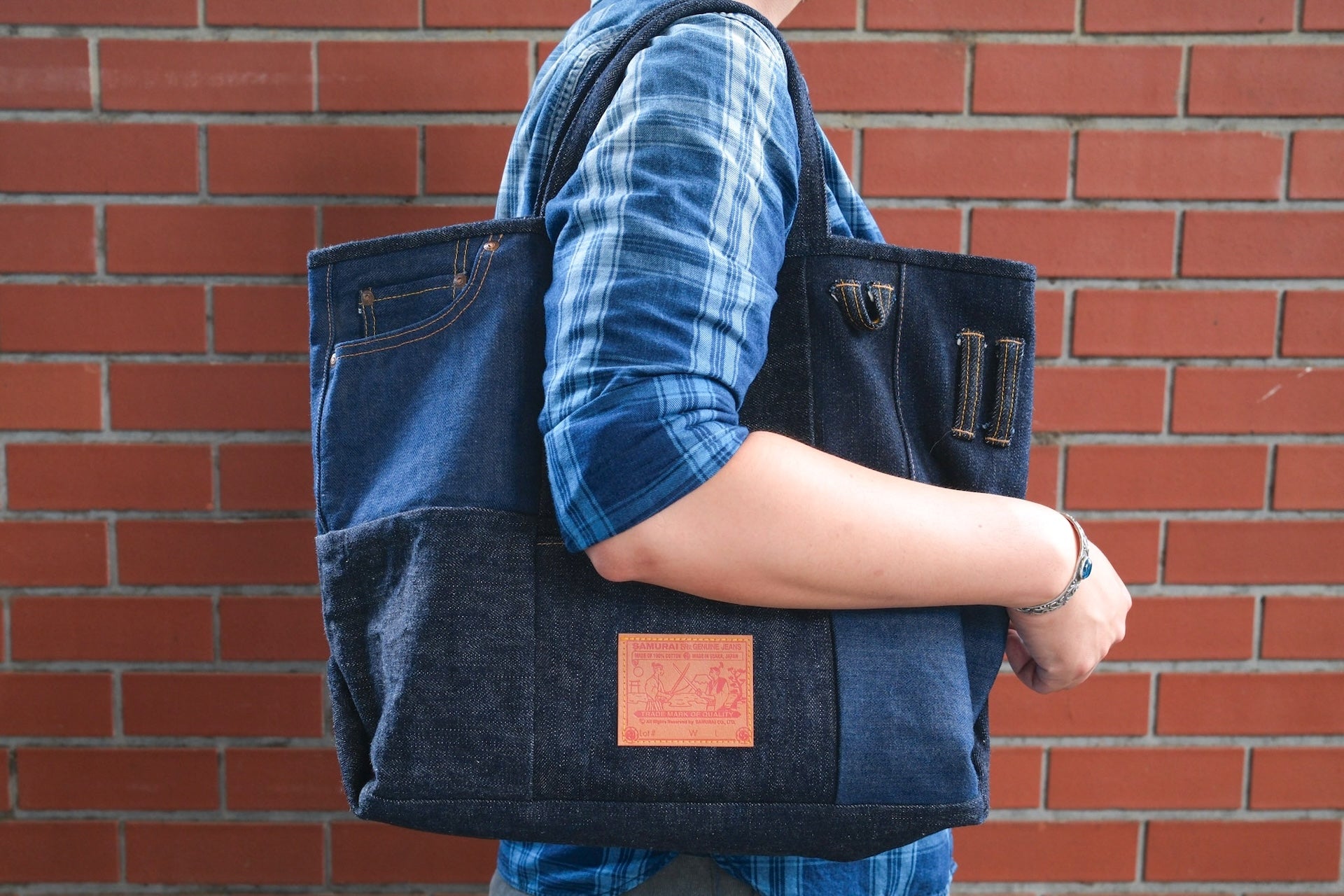 Samurai Multi-functional "Random Denim" Totebag