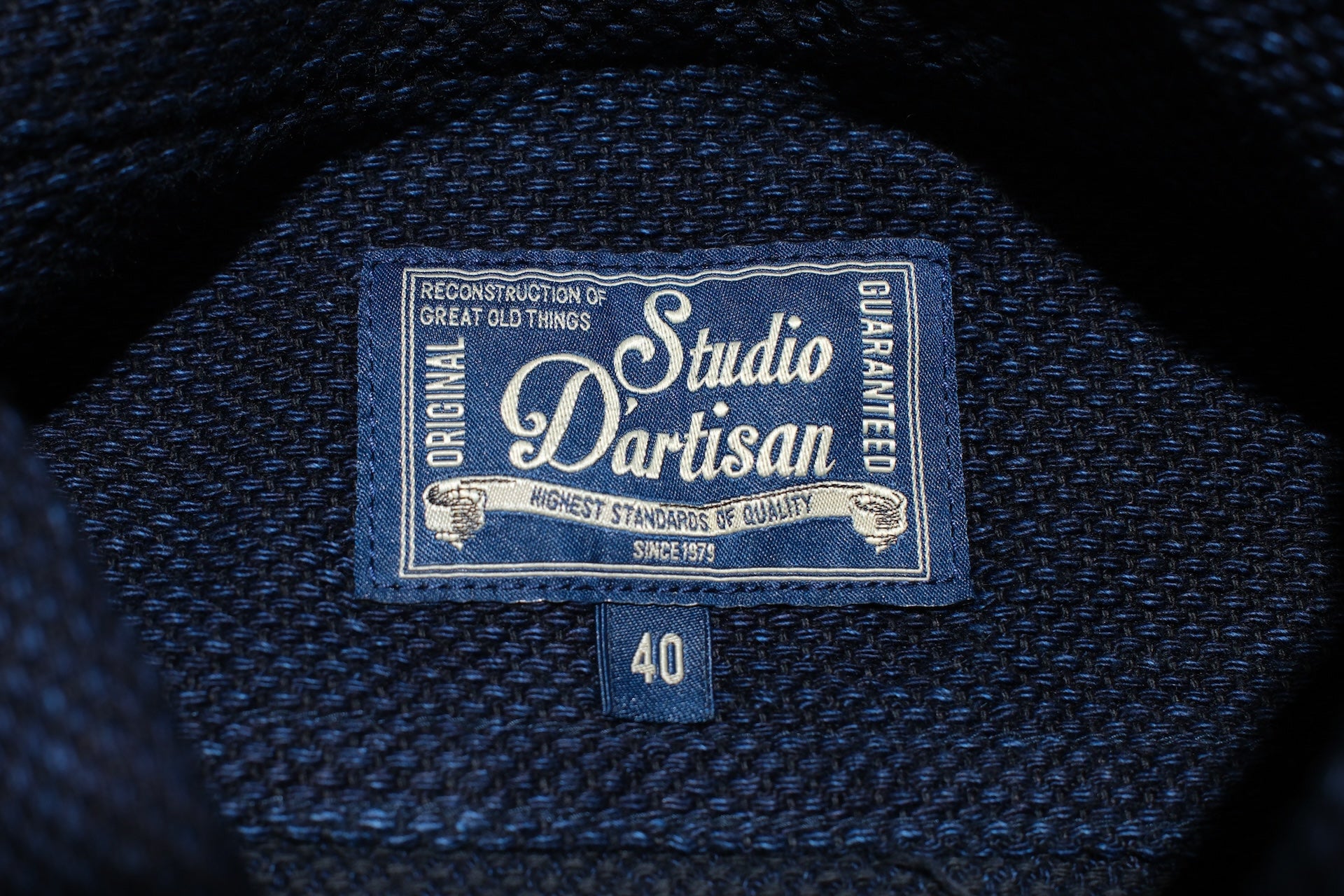 Studio D'Artisan 11oz Indigo Dyed Sashiko Workshirt