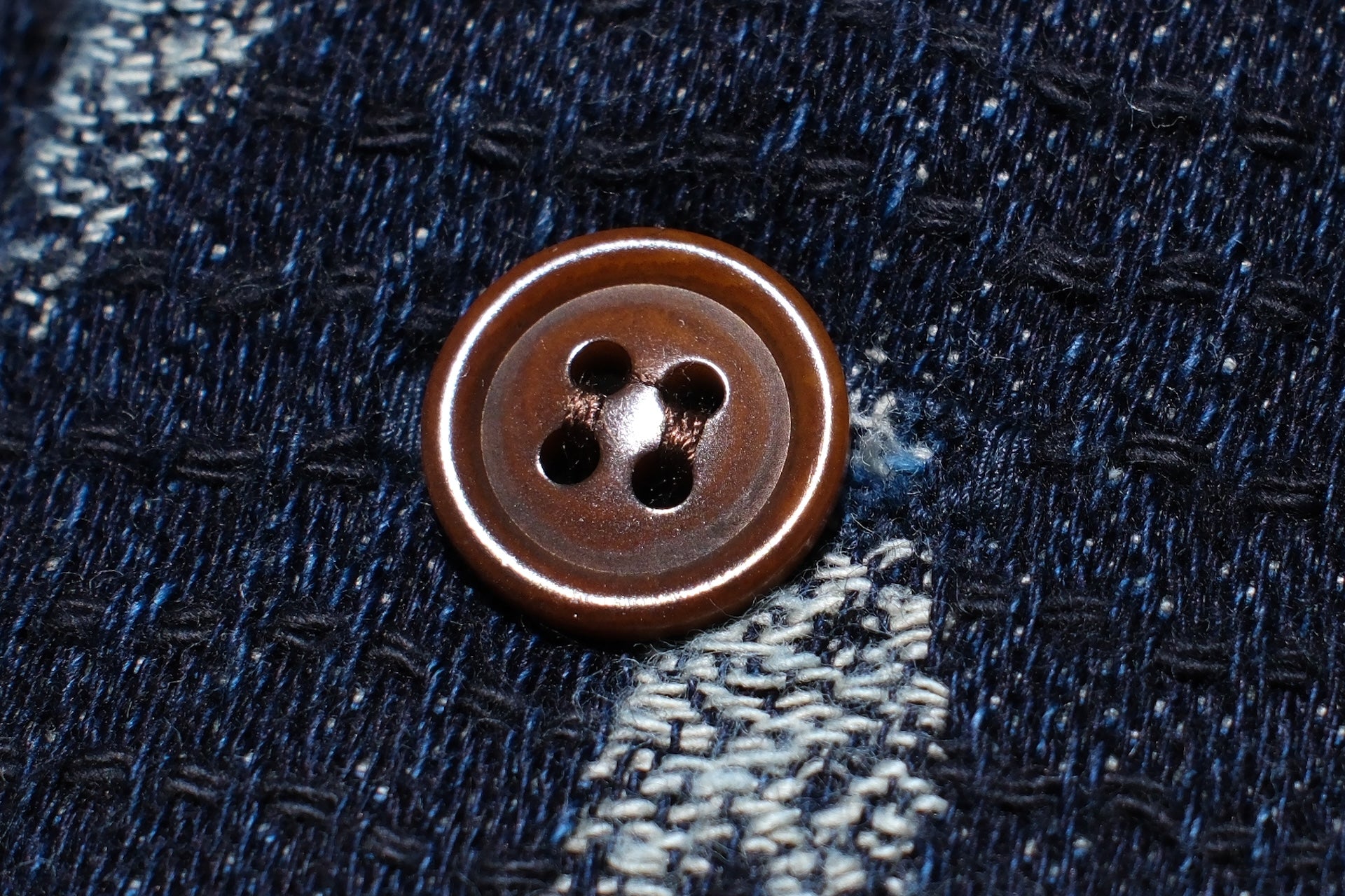 Studio D'Artisan 10oz Indigo Dyed “Yagasuri” Sashiko Workshirt