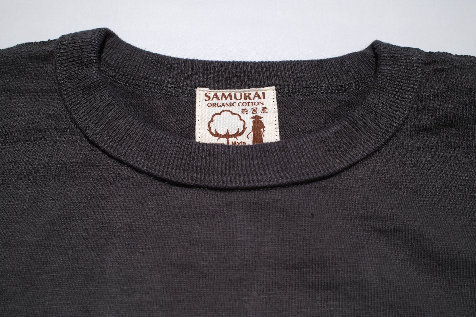 Samurai 12oz "Nippon Cotton" L/S Plain Tee (Kuromame)